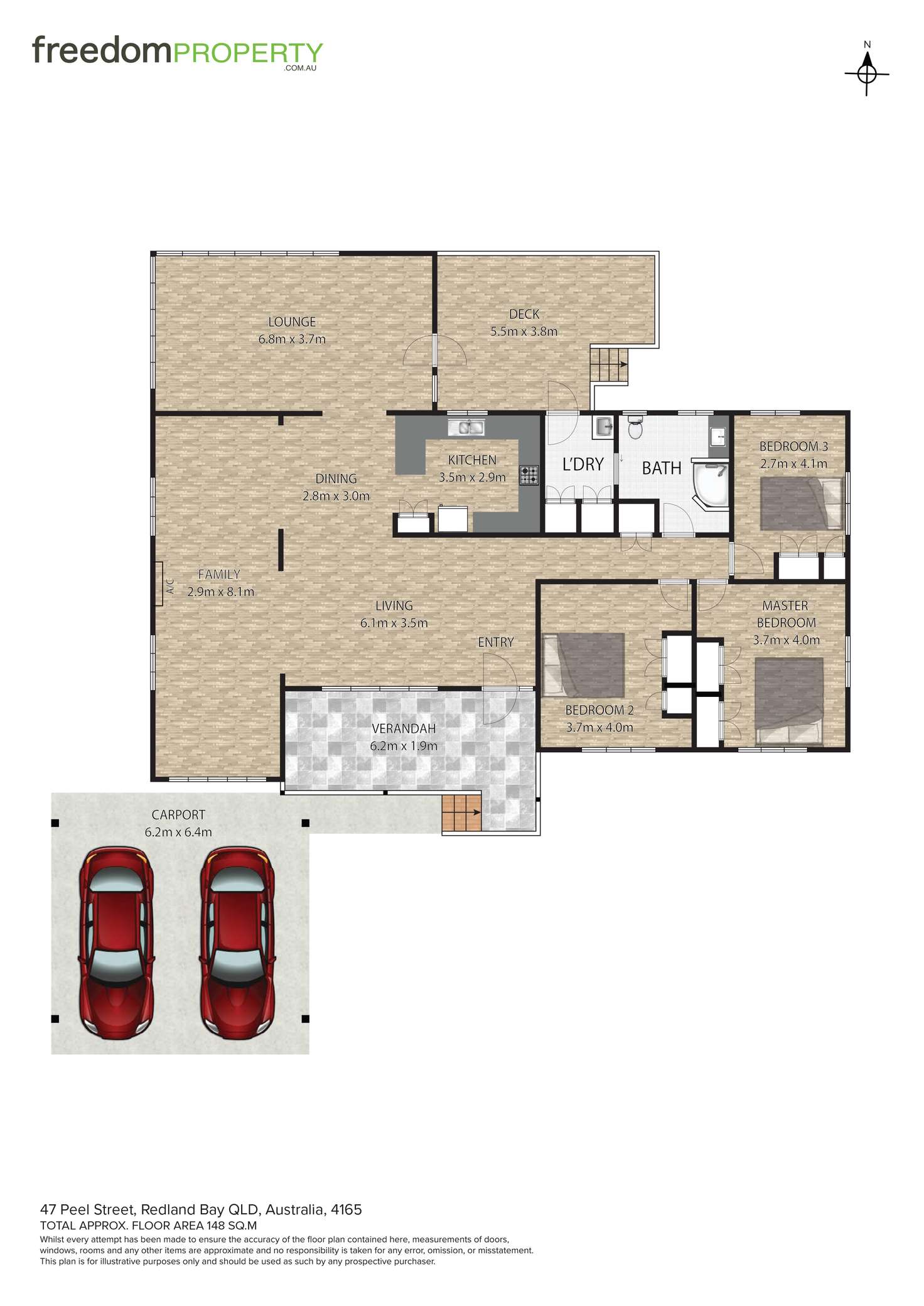 Floorplan of Homely house listing, 47 Peel Street, Redland Bay QLD 4165