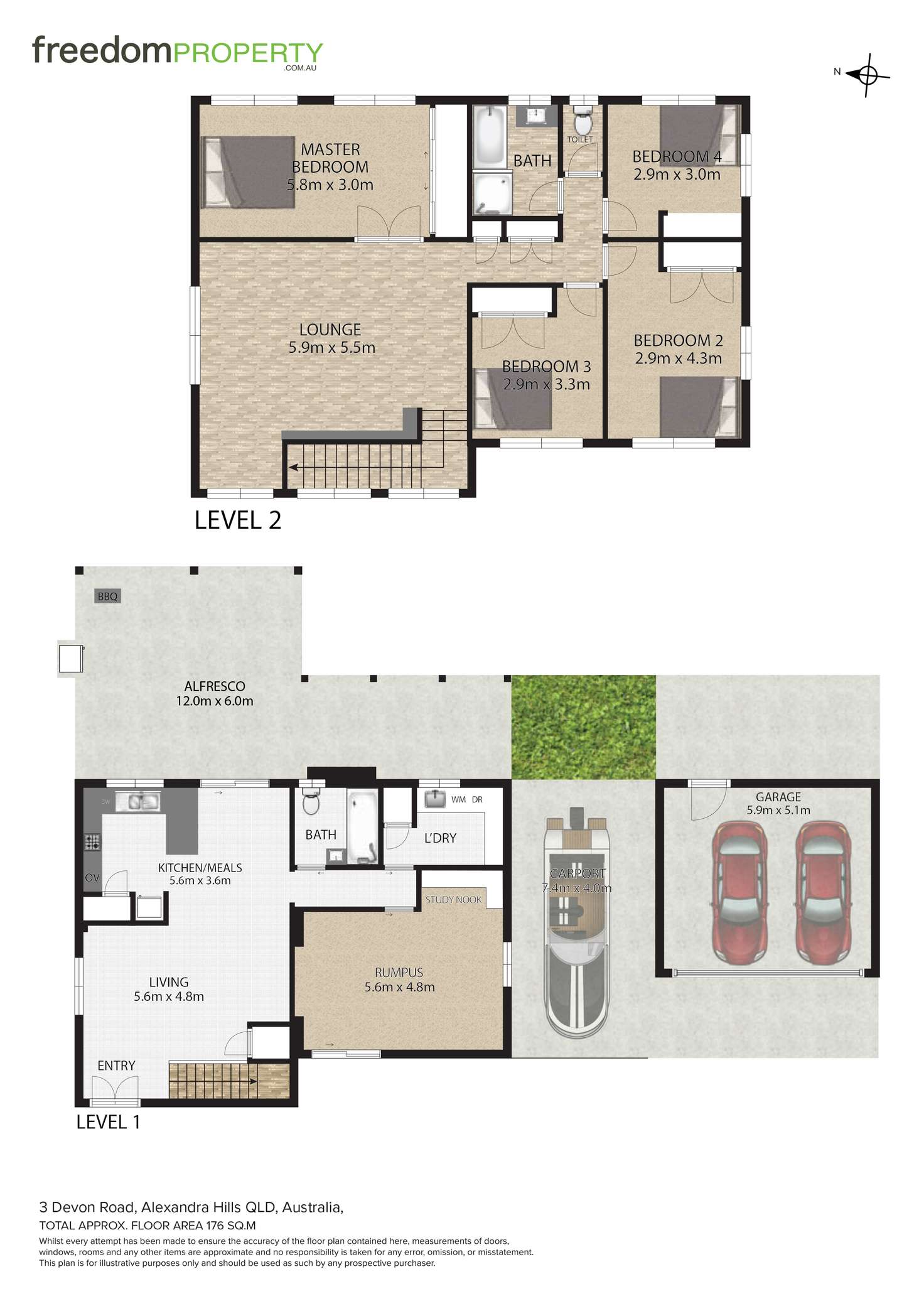 Floorplan of Homely house listing, 3 Devon Road, Alexandra Hills QLD 4161