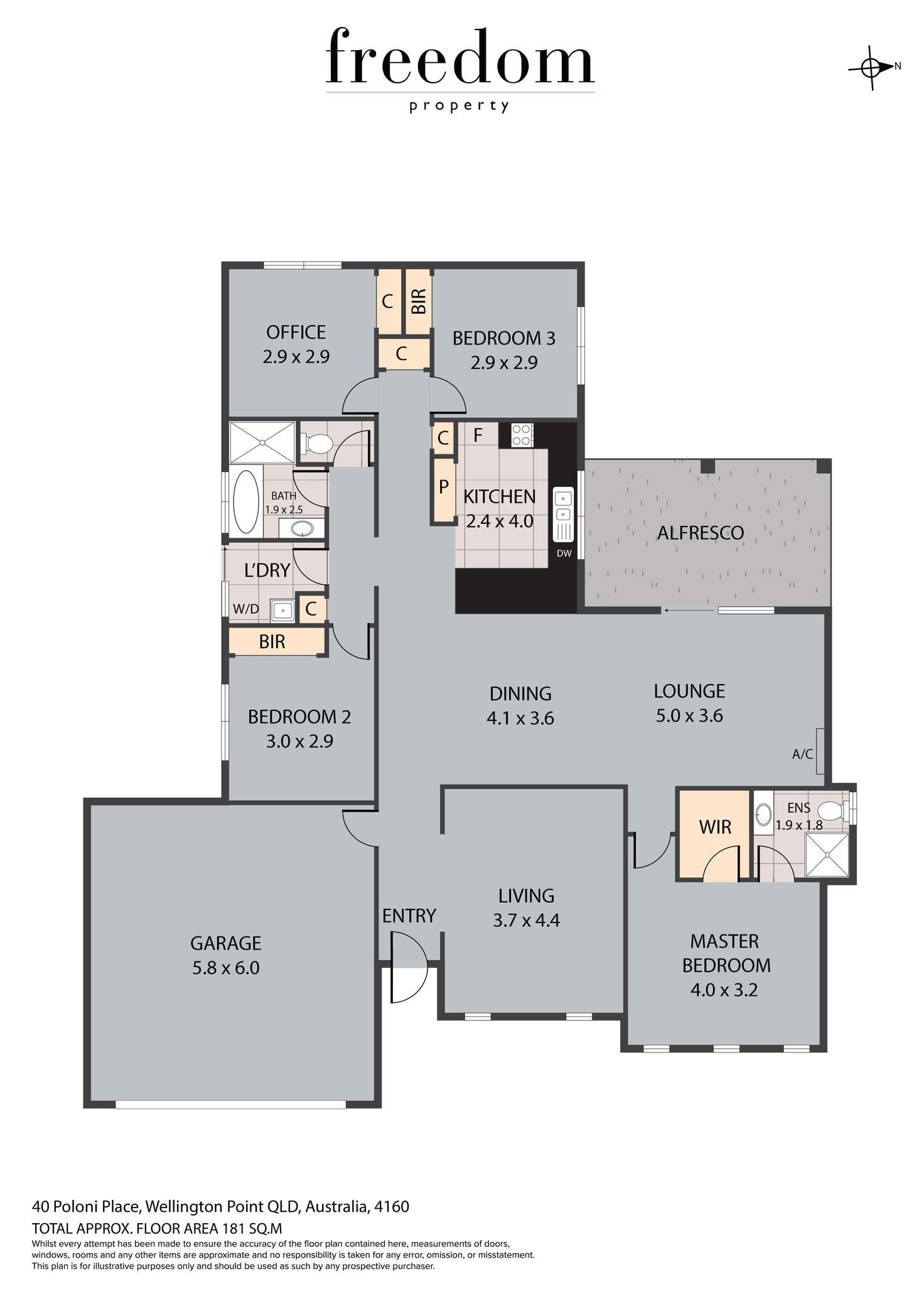 Floorplan of Homely house listing, 40 Poloni Place, Wellington Point QLD 4160