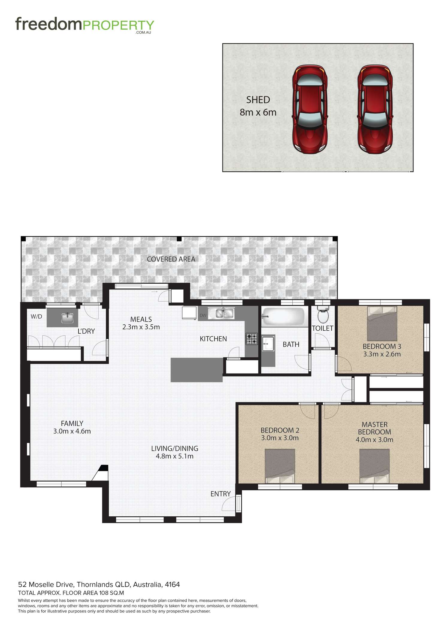 Floorplan of Homely house listing, 52 Moselle Drive, Thornlands QLD 4164