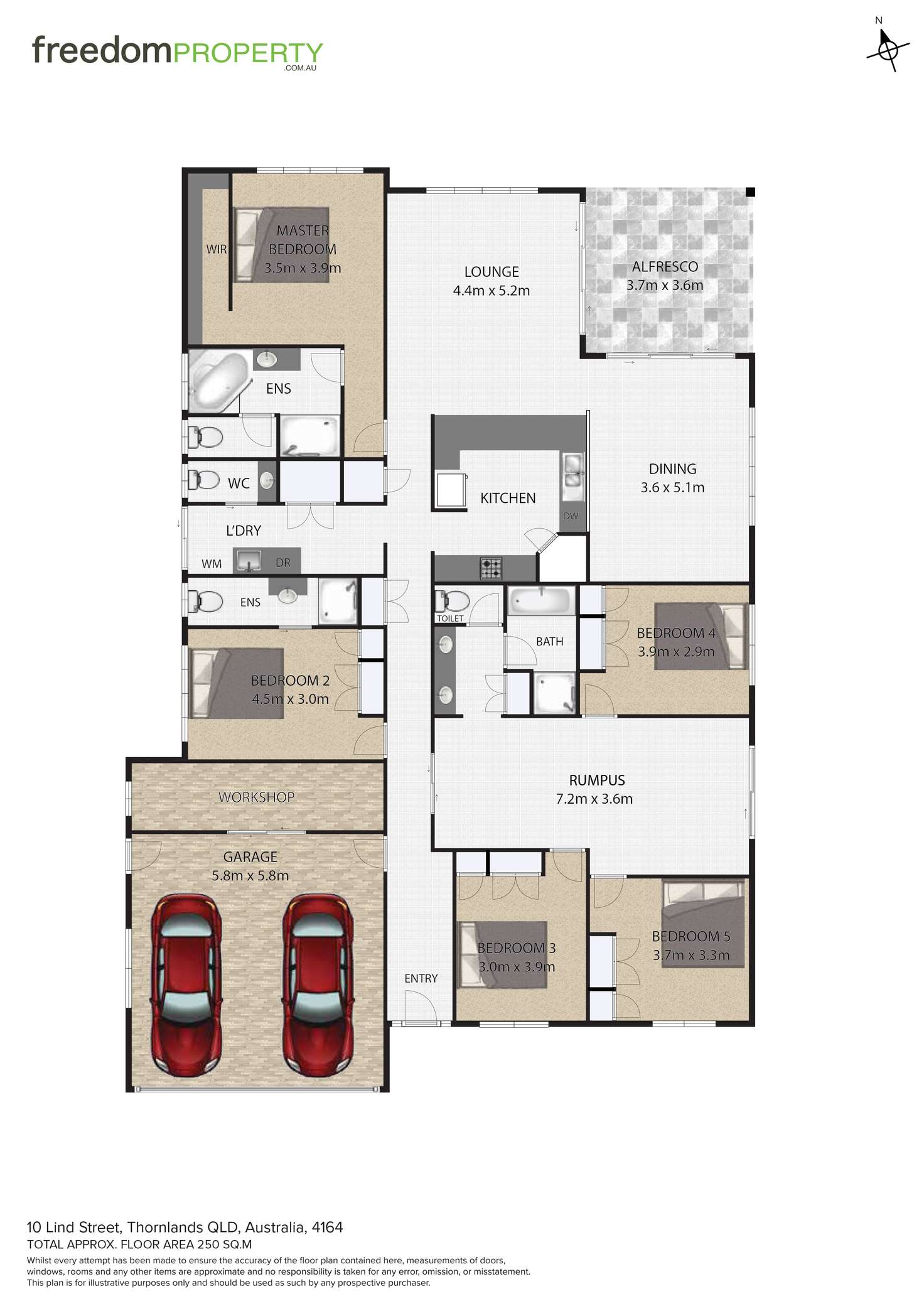 Floorplan of Homely house listing, 10 Lind Street, Thornlands QLD 4164