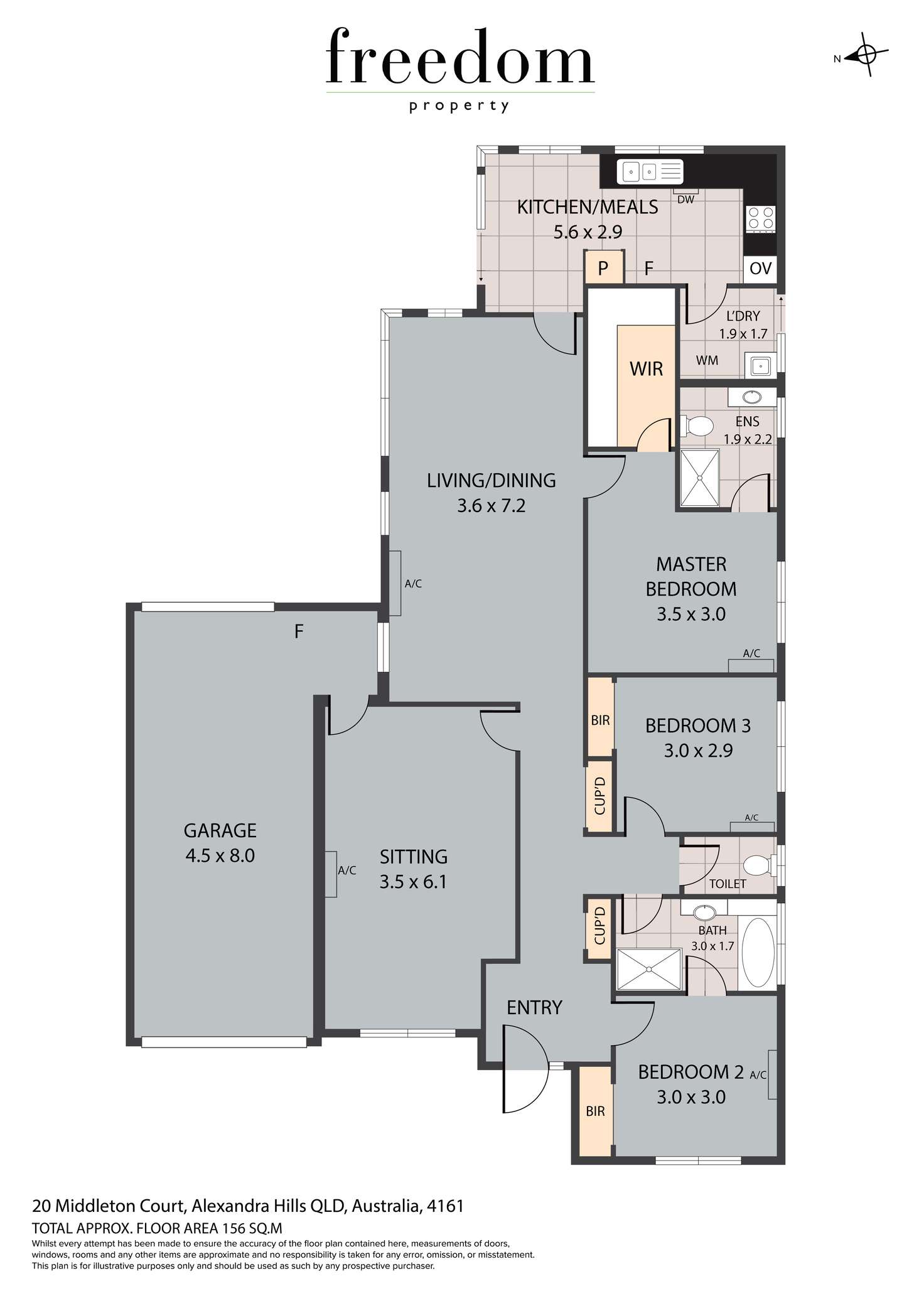 Floorplan of Homely house listing, 20 Middleton Court, Alexandra Hills QLD 4161