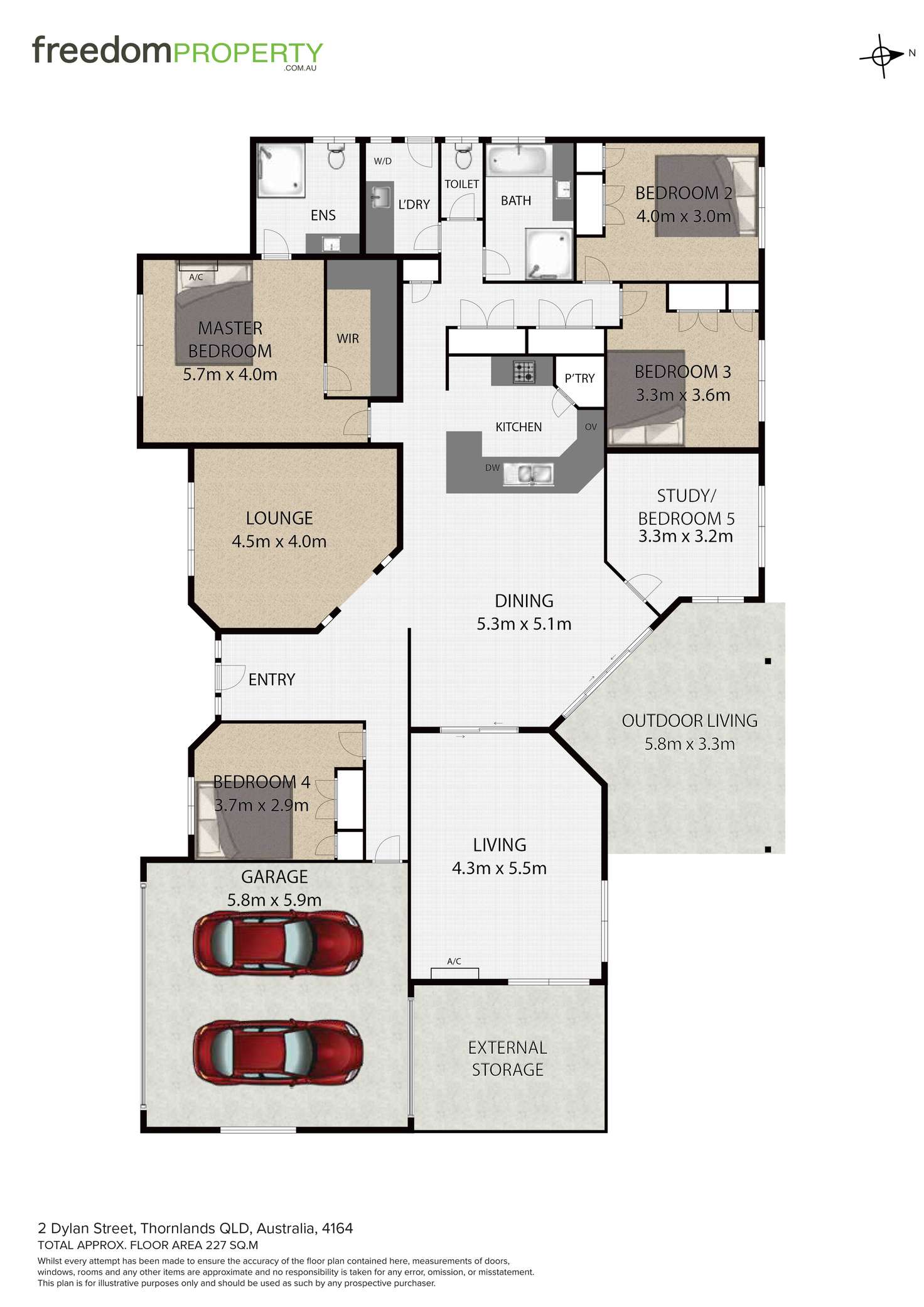 Floorplan of Homely house listing, 2 Dylan Street, Thornlands QLD 4164