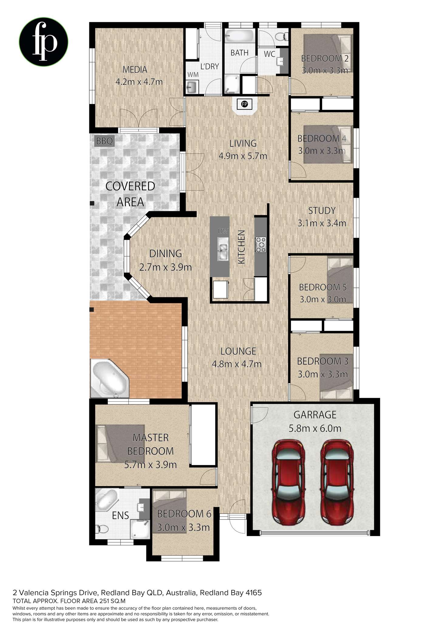 Floorplan of Homely house listing, 2 Valencia Springs Drive, Redland Bay QLD 4165
