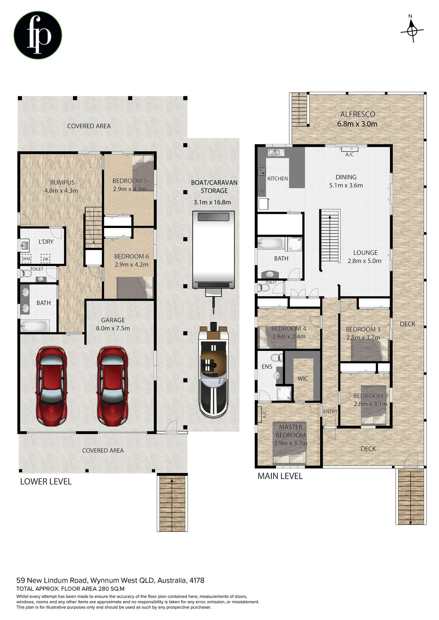 Floorplan of Homely house listing, 59 New Lindum Road, Wynnum West QLD 4178