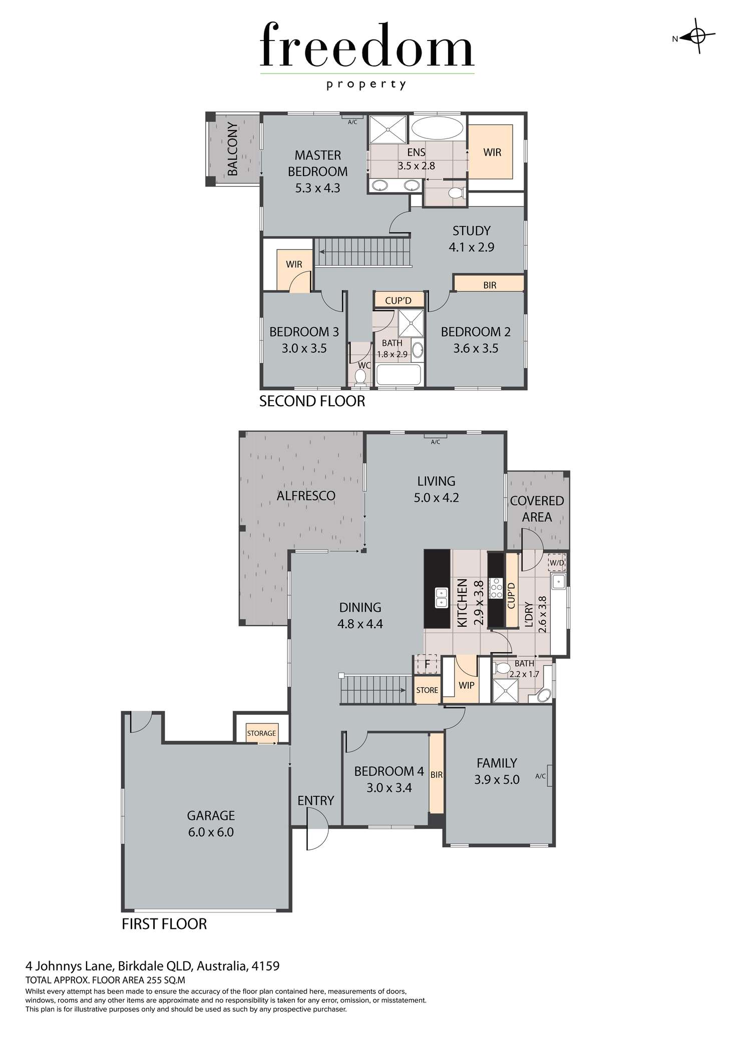 Floorplan of Homely house listing, 4 Johnnys Lane, Birkdale QLD 4159