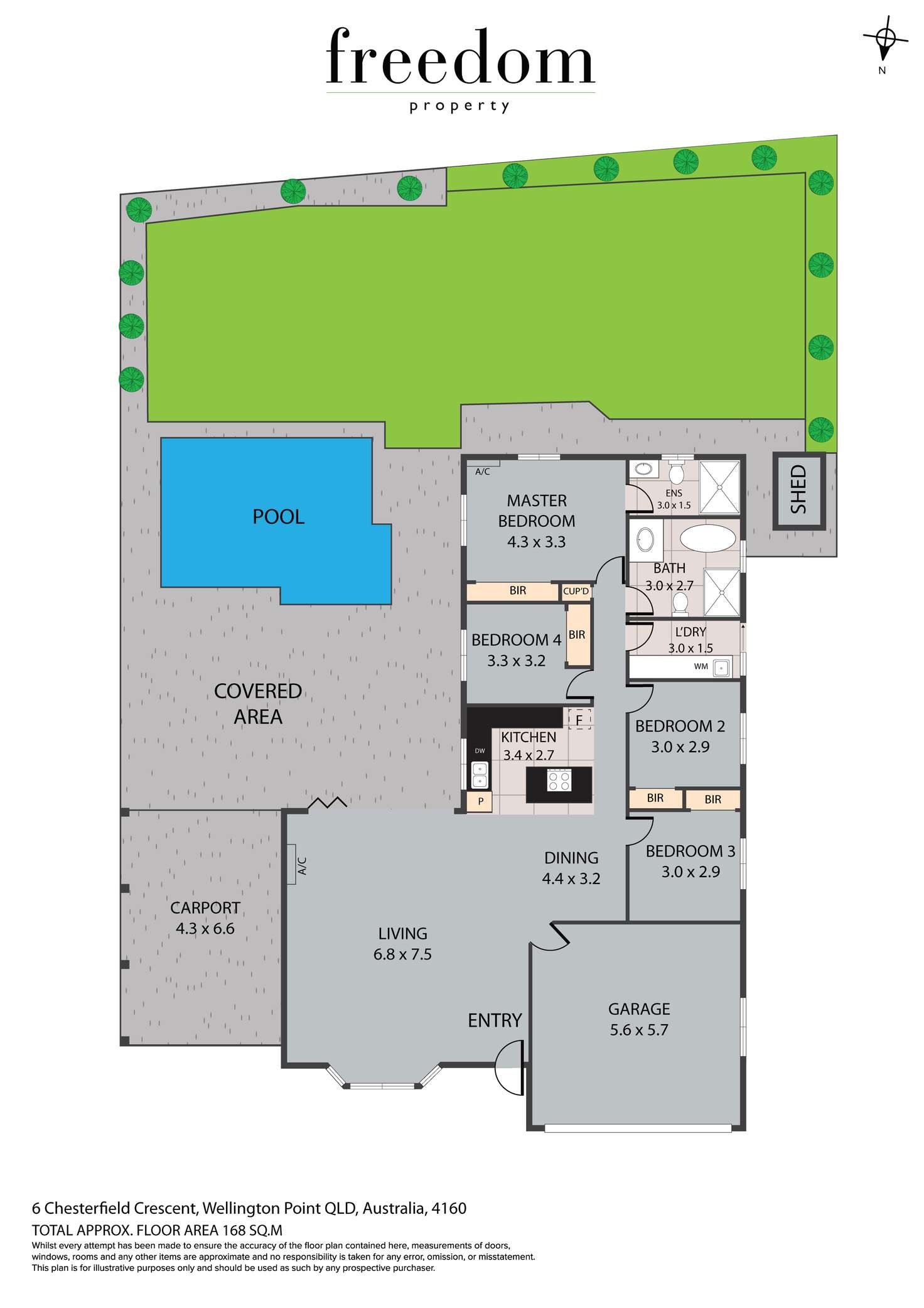 Floorplan of Homely house listing, 6 Chesterfield Crescent, Wellington Point QLD 4160