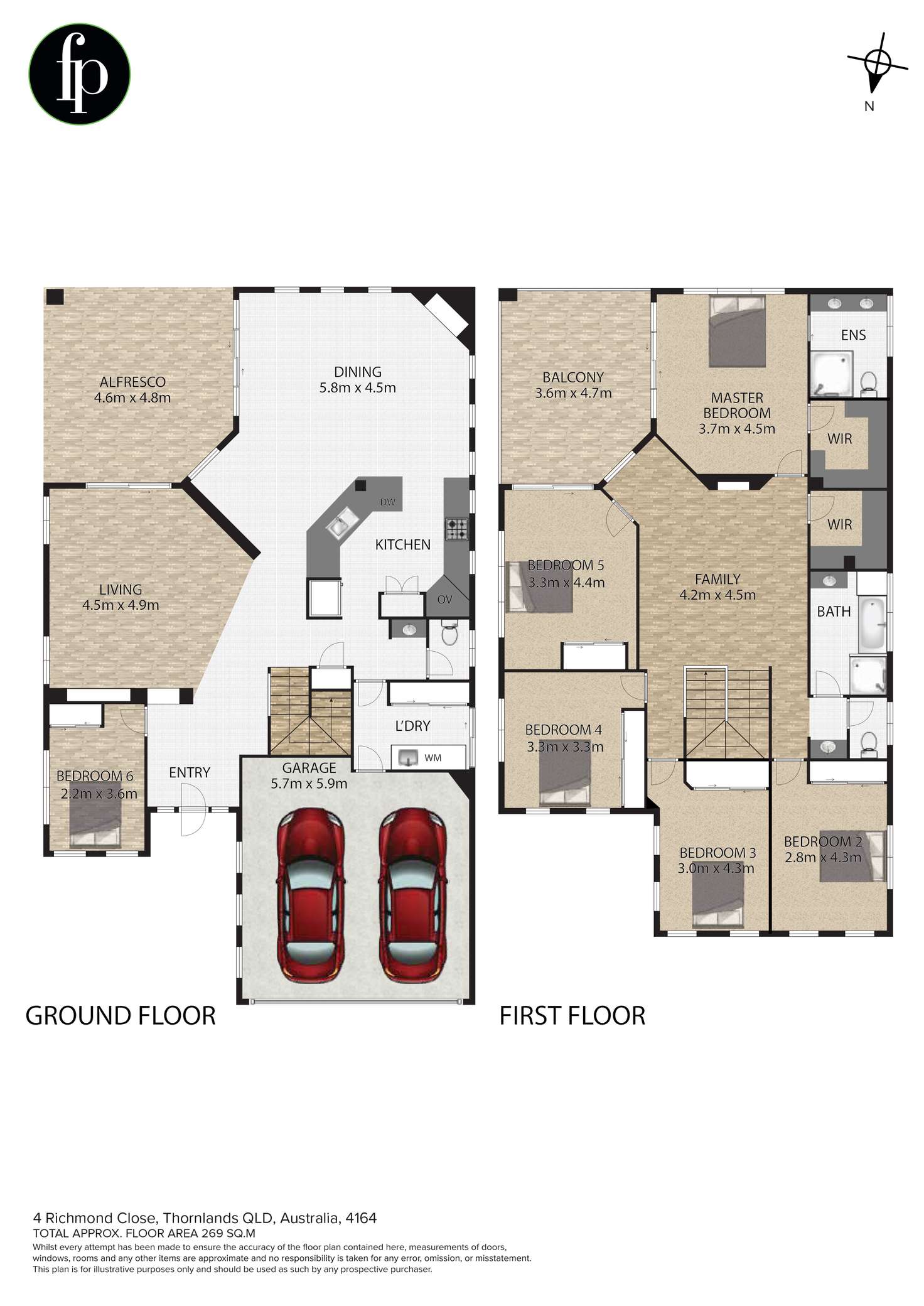 Floorplan of Homely house listing, 4 Richmond Close, Thornlands QLD 4164