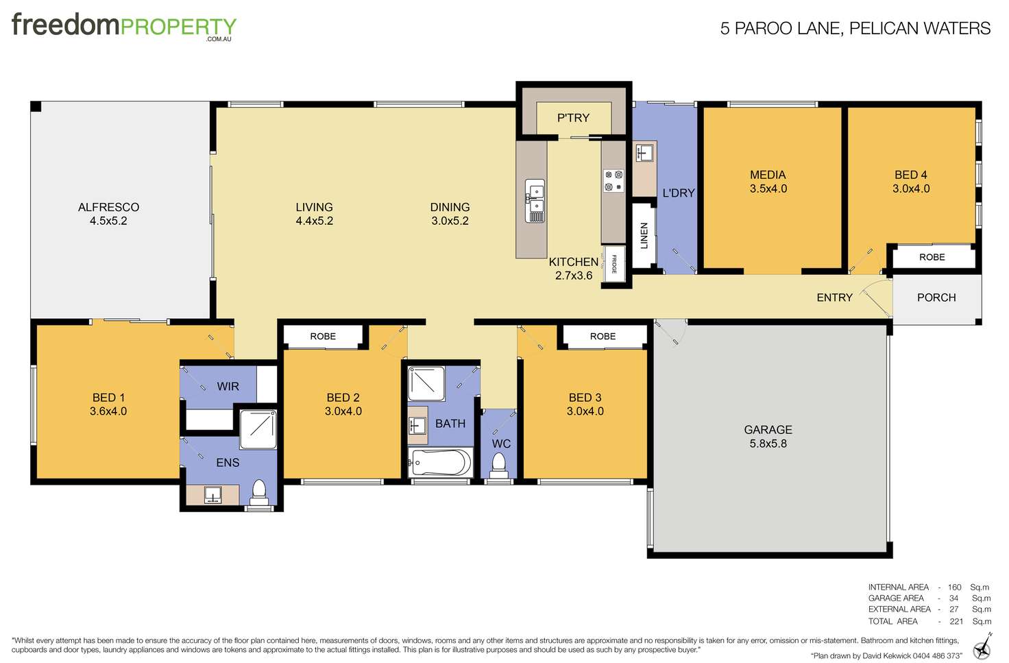 Floorplan of Homely house listing, 5 Paroo Lane, Pelican Waters QLD 4551
