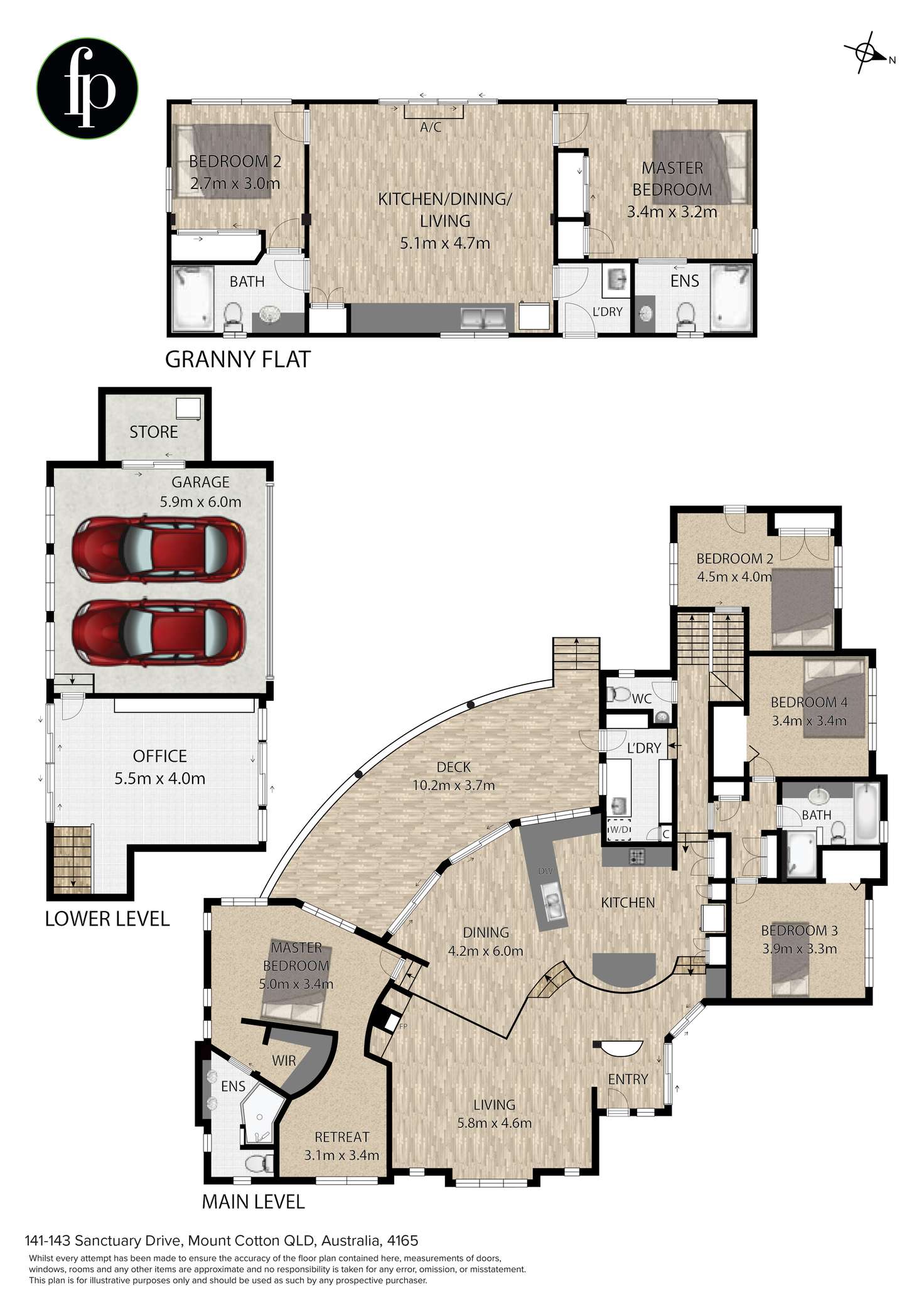 Floorplan of Homely house listing, 141-143 Sanctuary Drive, Mount Cotton QLD 4165