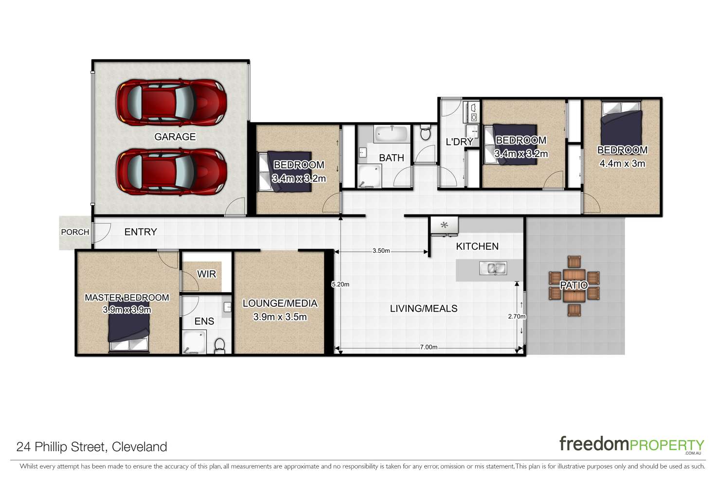Floorplan of Homely house listing, 24 Phillip Street, Cleveland QLD 4163