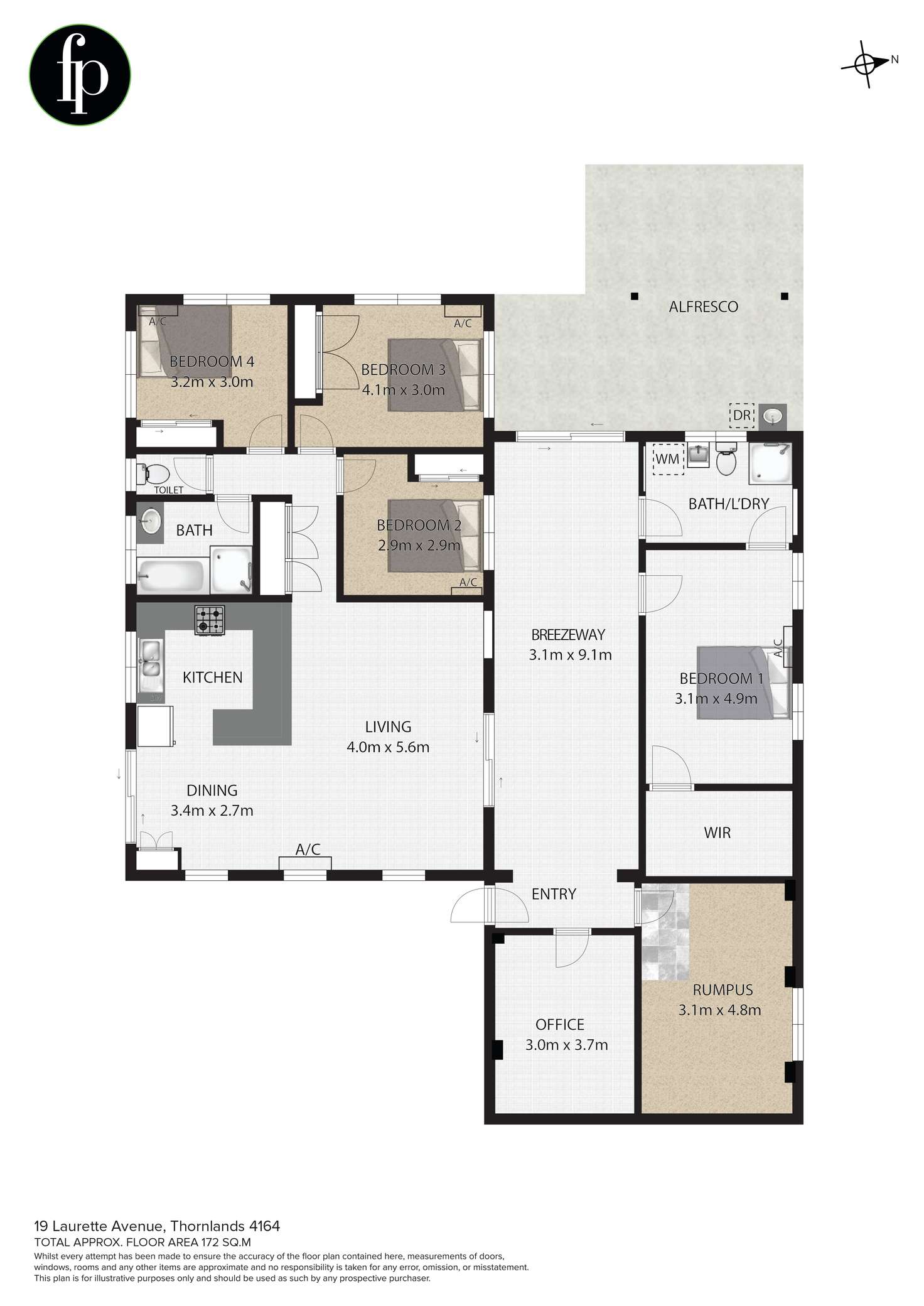 Floorplan of Homely house listing, 19 Laurette Avenue, Thornlands QLD 4164