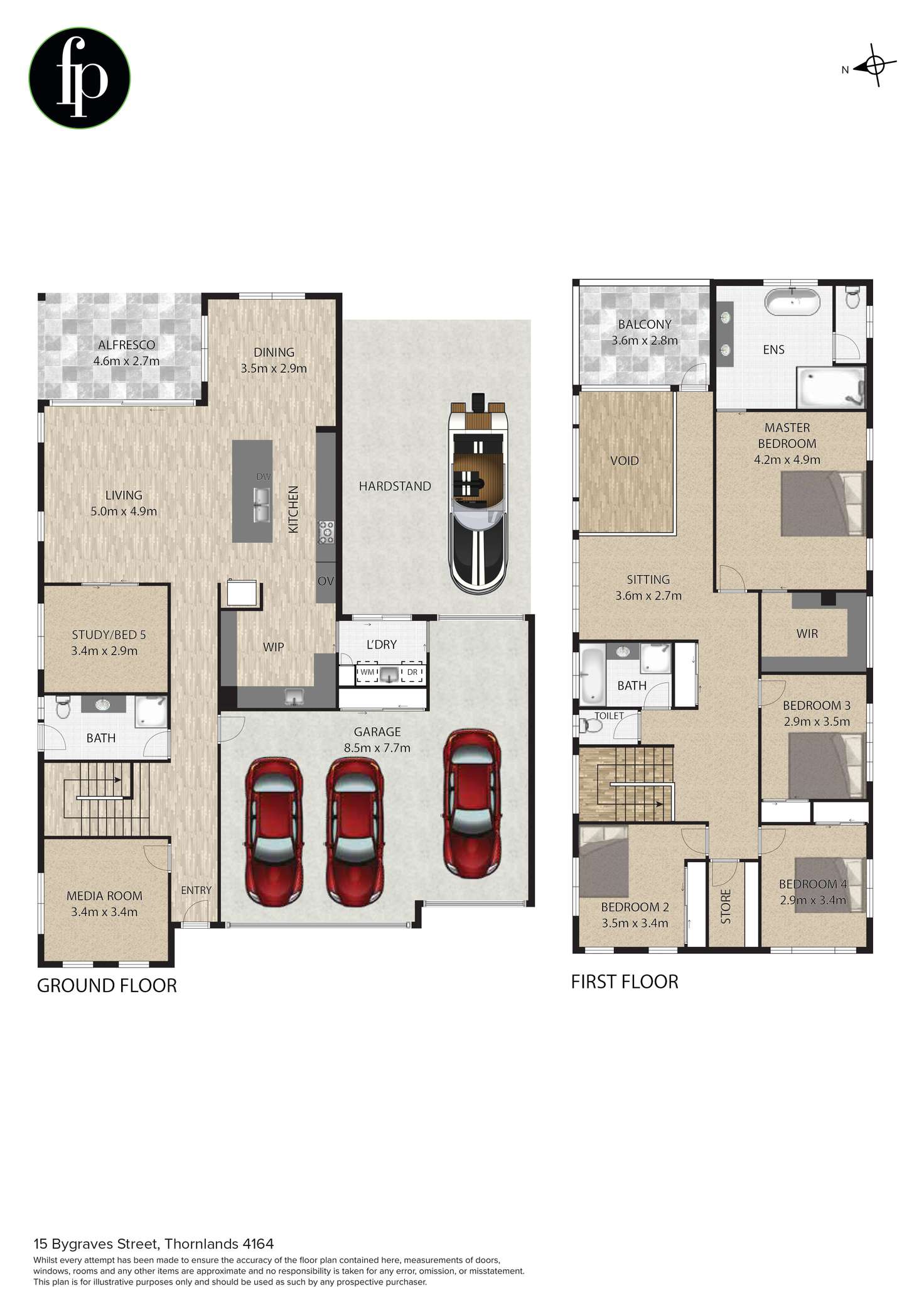 Floorplan of Homely house listing, 15 Bygraves Street, Thornlands QLD 4164