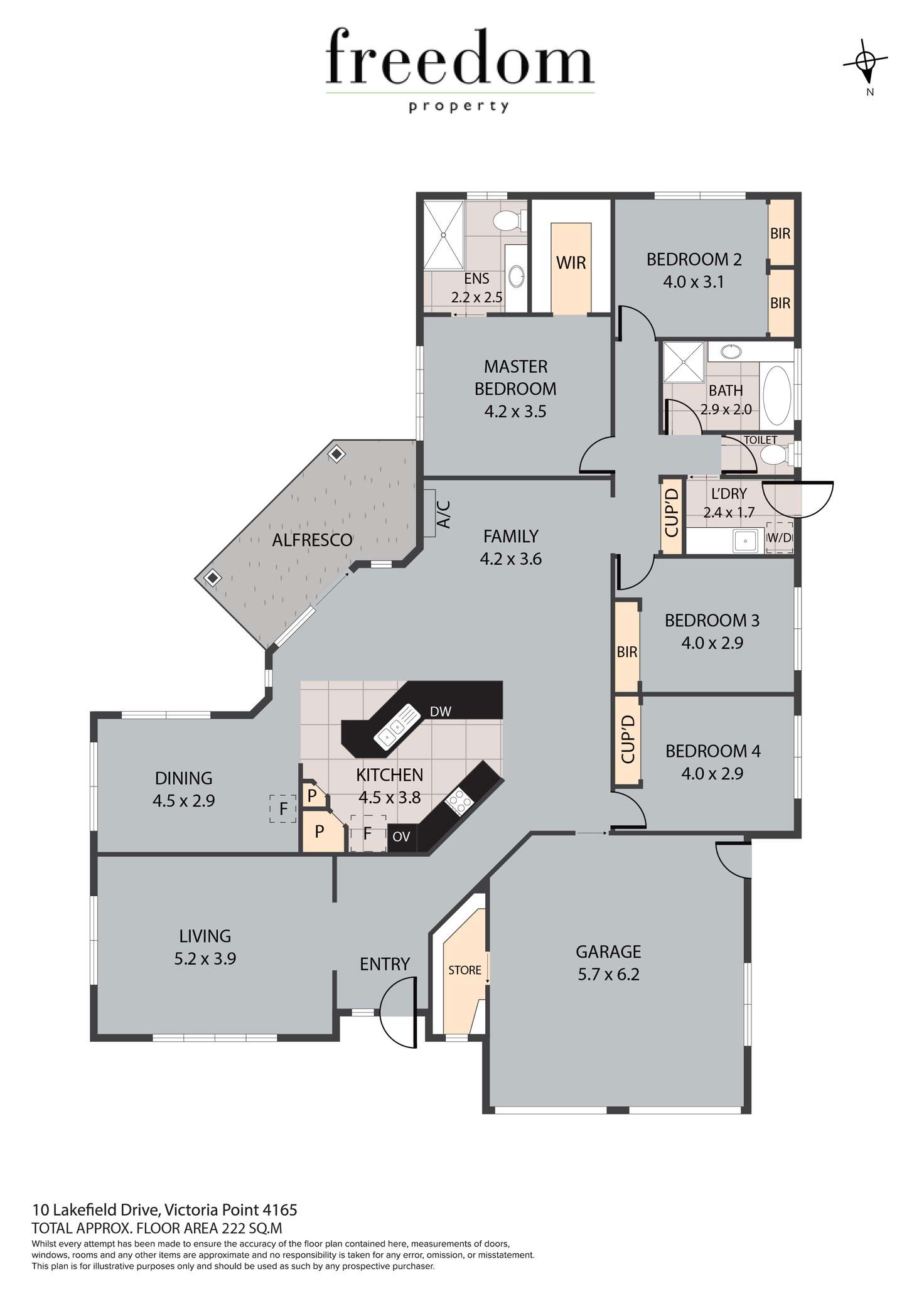 Floorplan of Homely house listing, 10 Lakefield Drive, Victoria Point QLD 4165