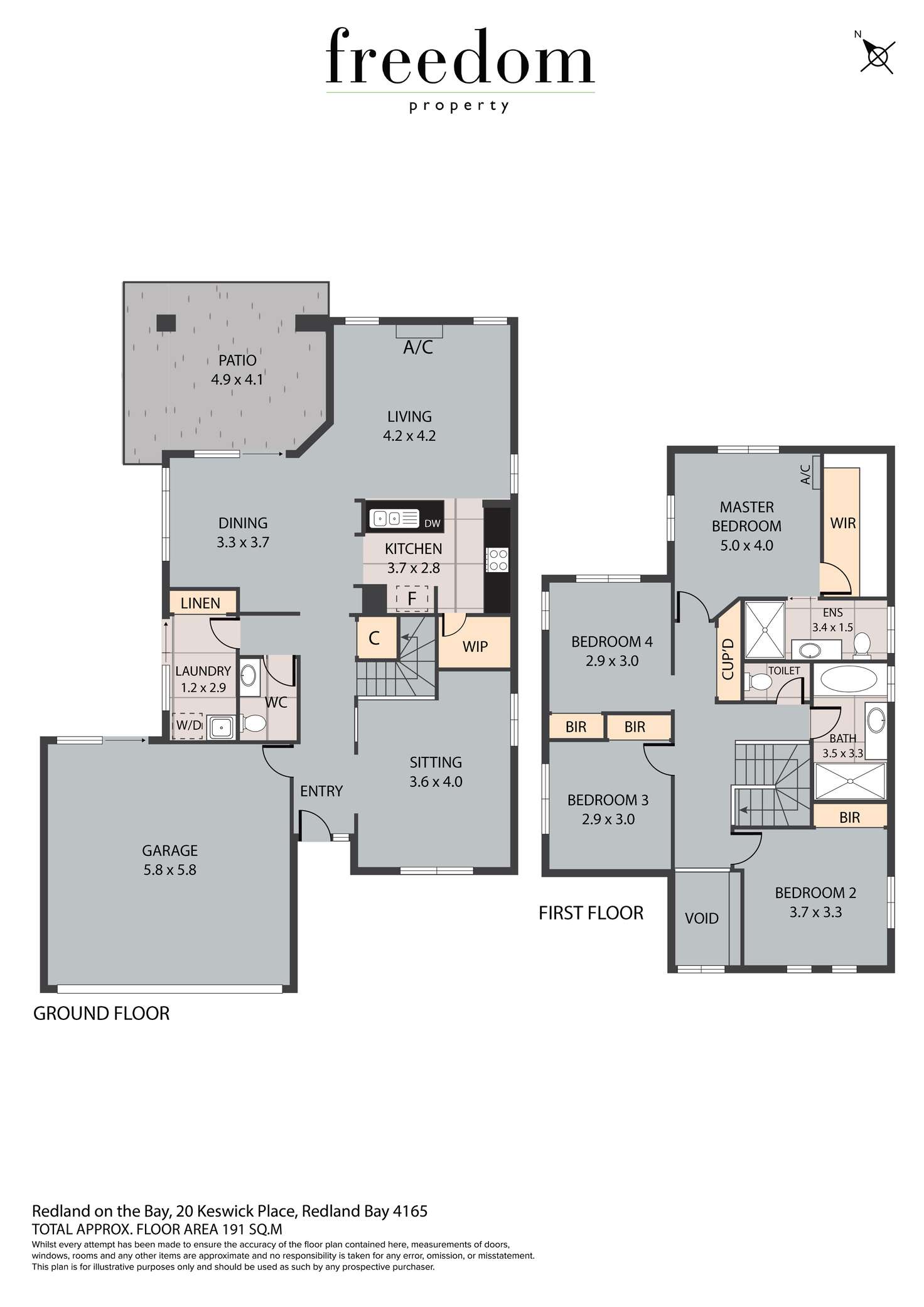 Floorplan of Homely house listing, 20 Keswick Place, Redland Bay QLD 4165