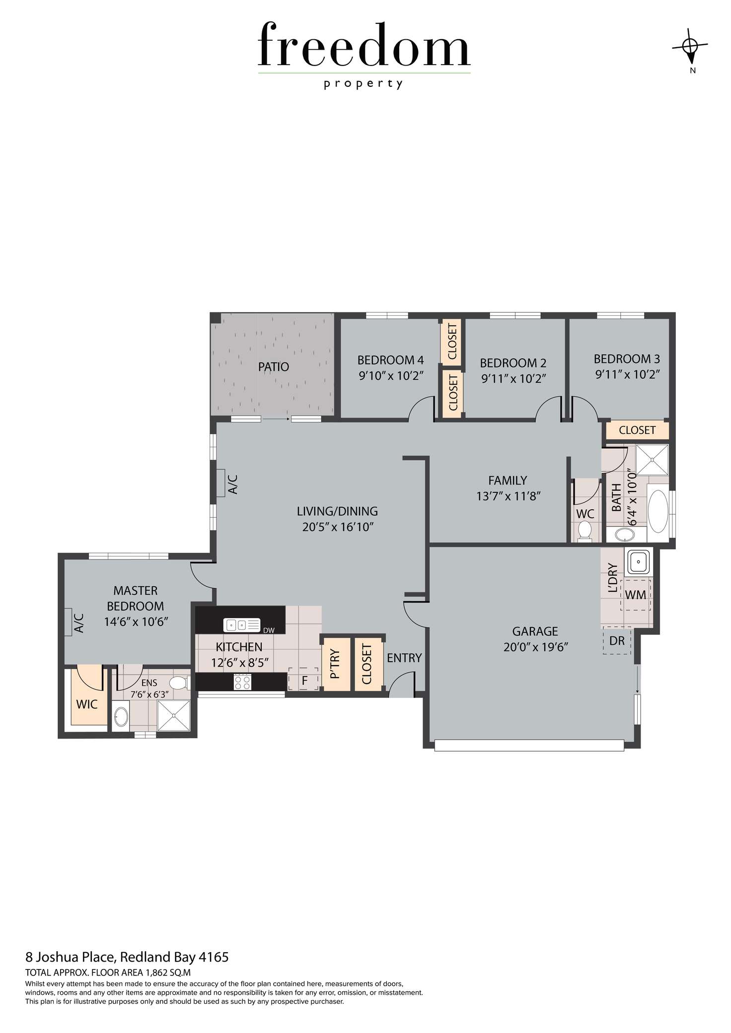 Floorplan of Homely house listing, 8 Joshua Place, Redland Bay QLD 4165