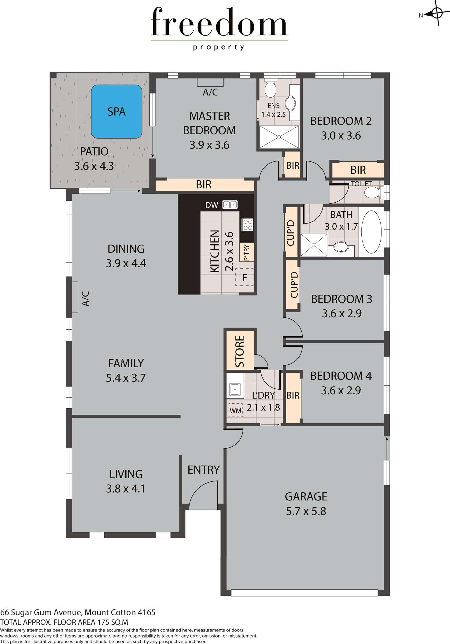 Floorplan of Homely house listing, 66 Sugar Gum Avenue, Mount Cotton QLD 4165