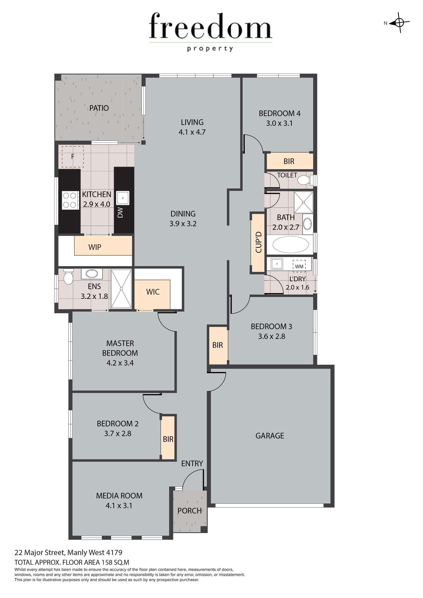 Floorplan of Homely house listing, 22 Major Street, Manly West QLD 4179