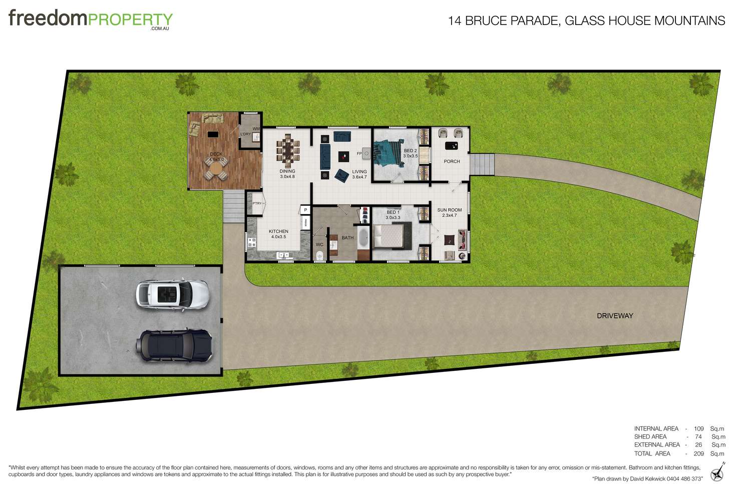 Floorplan of Homely house listing, 14 Bruce Parade, Glass House Mountains QLD 4518