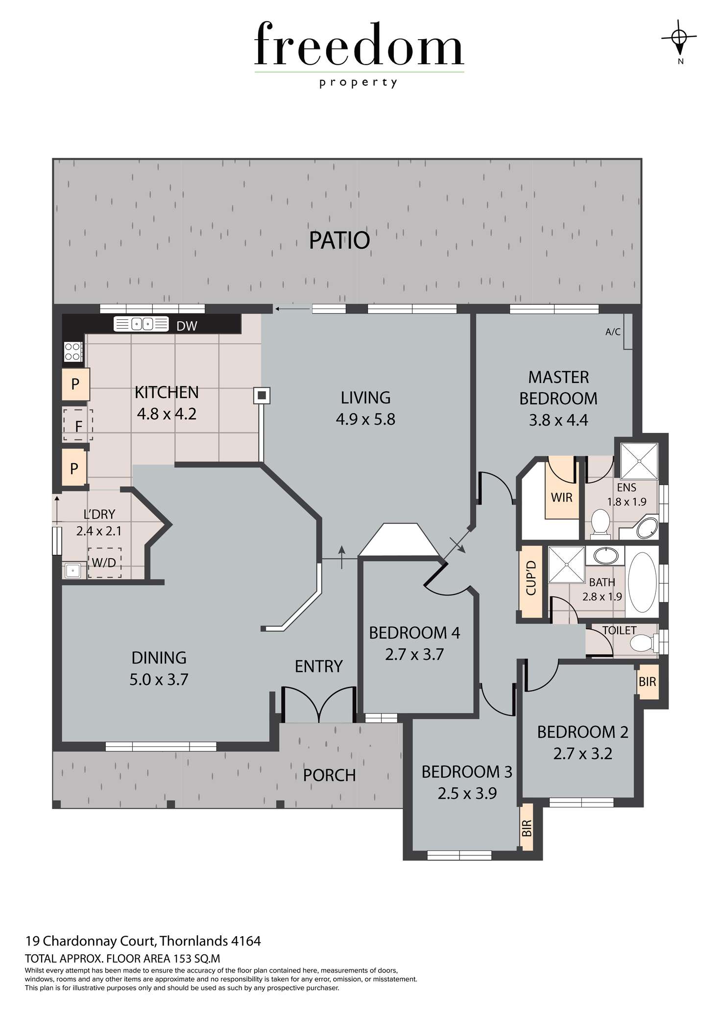 Floorplan of Homely house listing, 19 Chardonnay Court, Thornlands QLD 4164