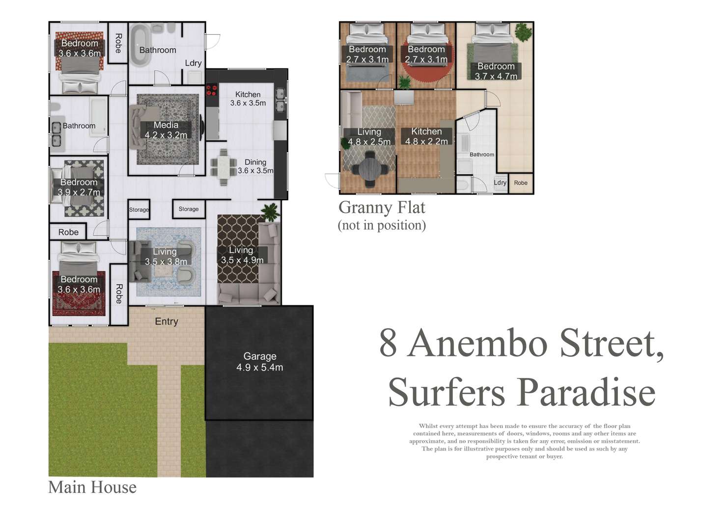 Floorplan of Homely house listing, 8 Anembo Street, Surfers Paradise QLD 4217