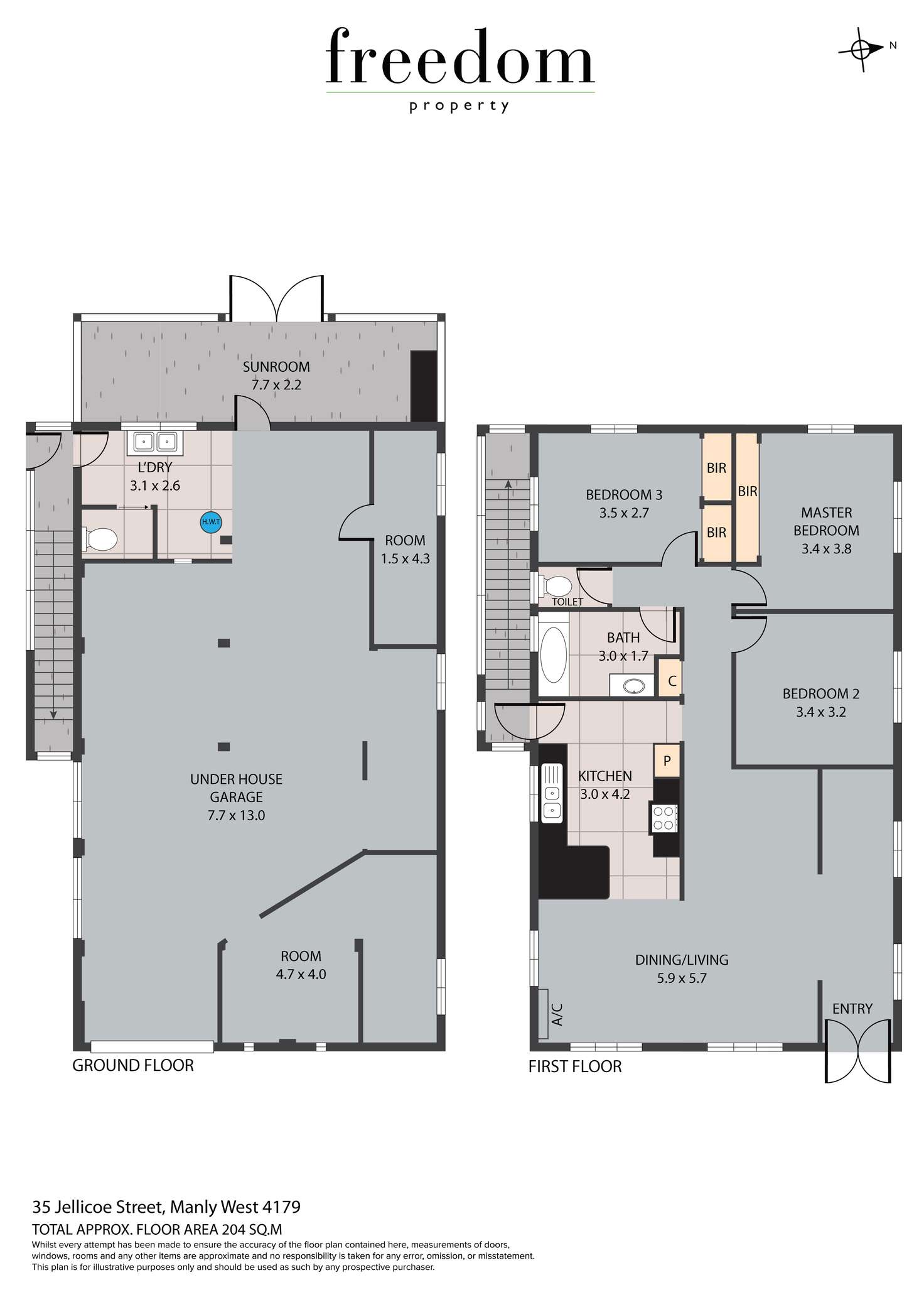 Floorplan of Homely house listing, 35 Jellicoe Street, Manly West QLD 4179