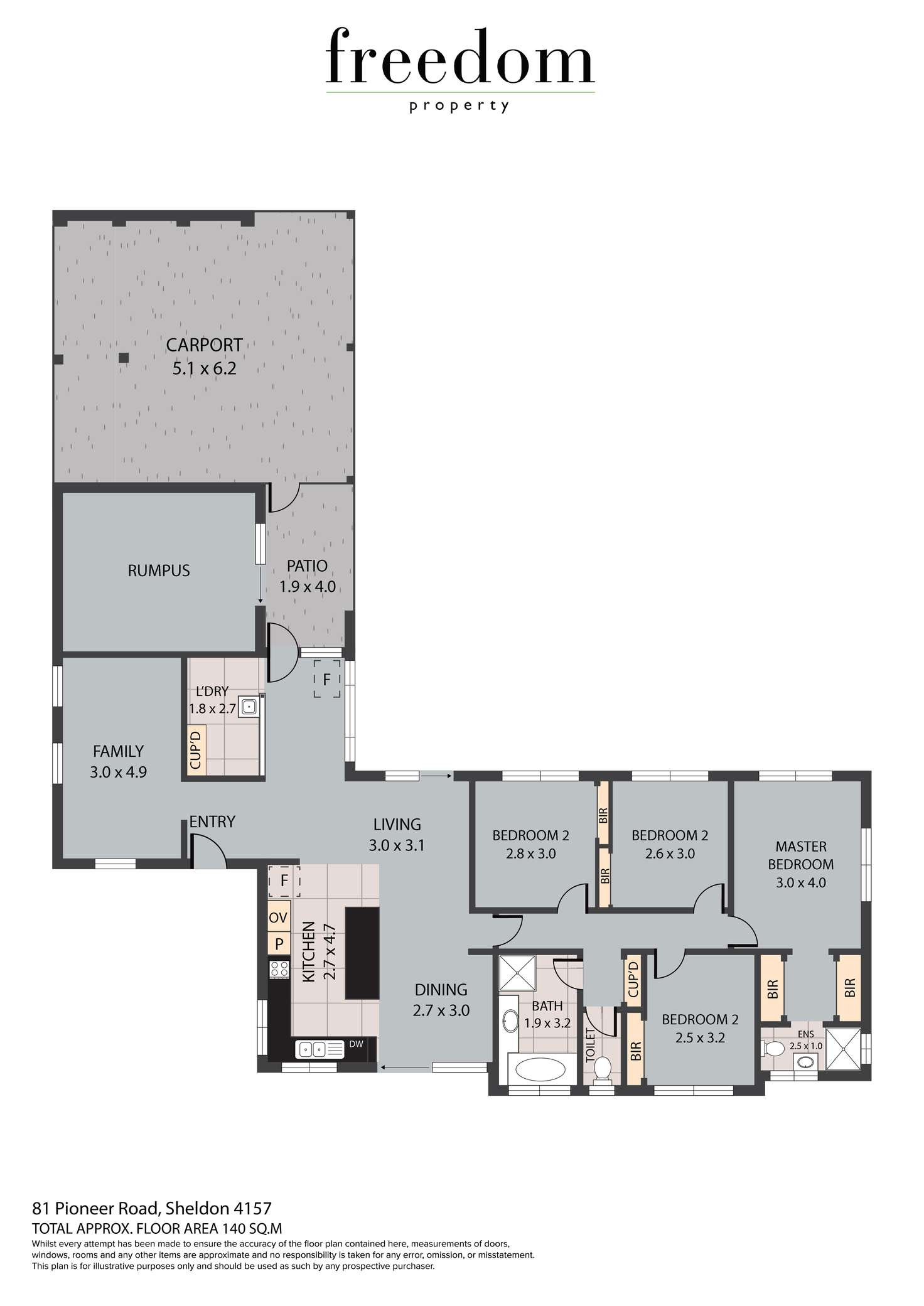 Floorplan of Homely house listing, 81 Pioneer Road, Sheldon QLD 4157
