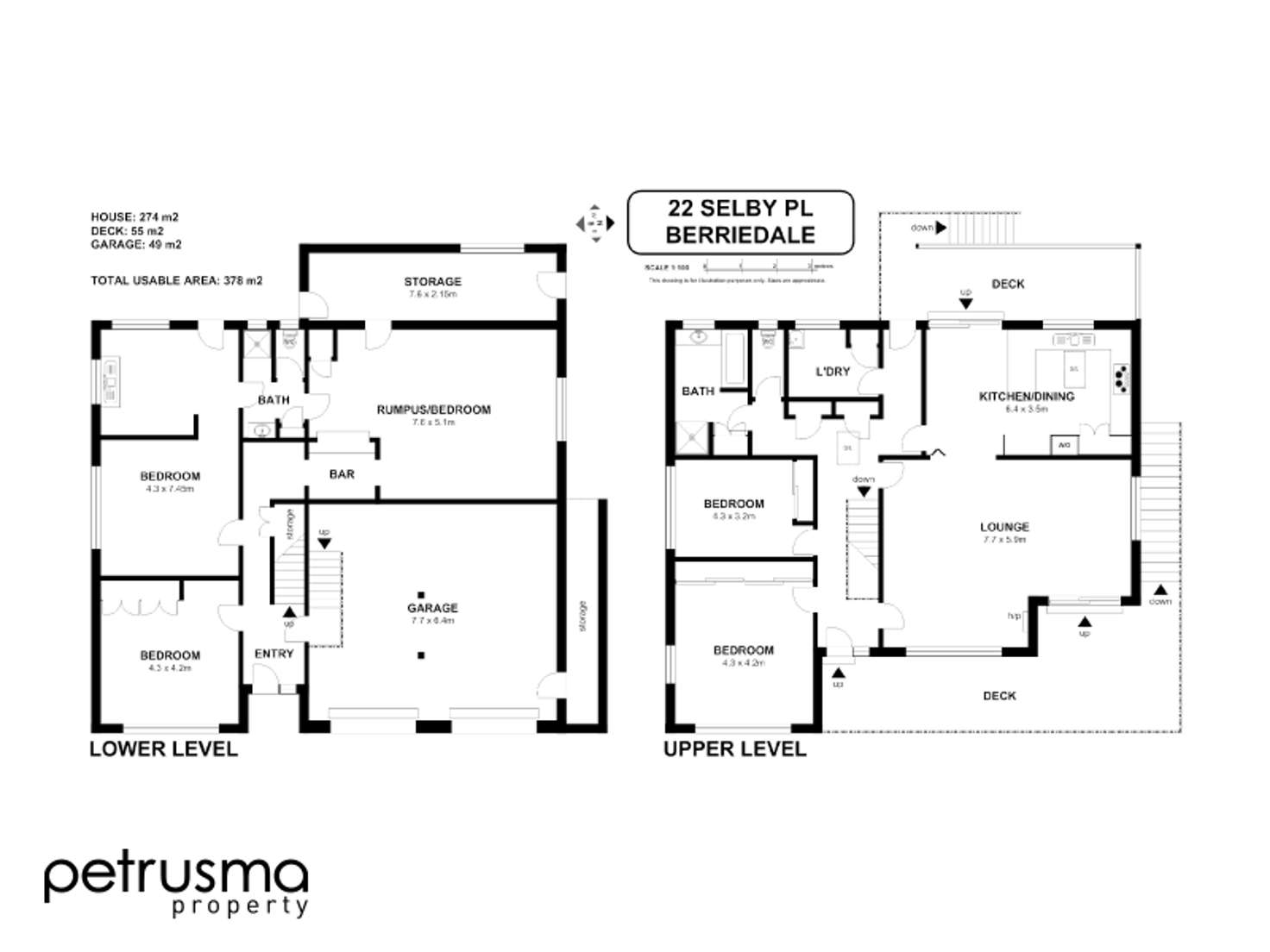 Floorplan of Homely house listing, 22 Selby Place, Berriedale TAS 7011