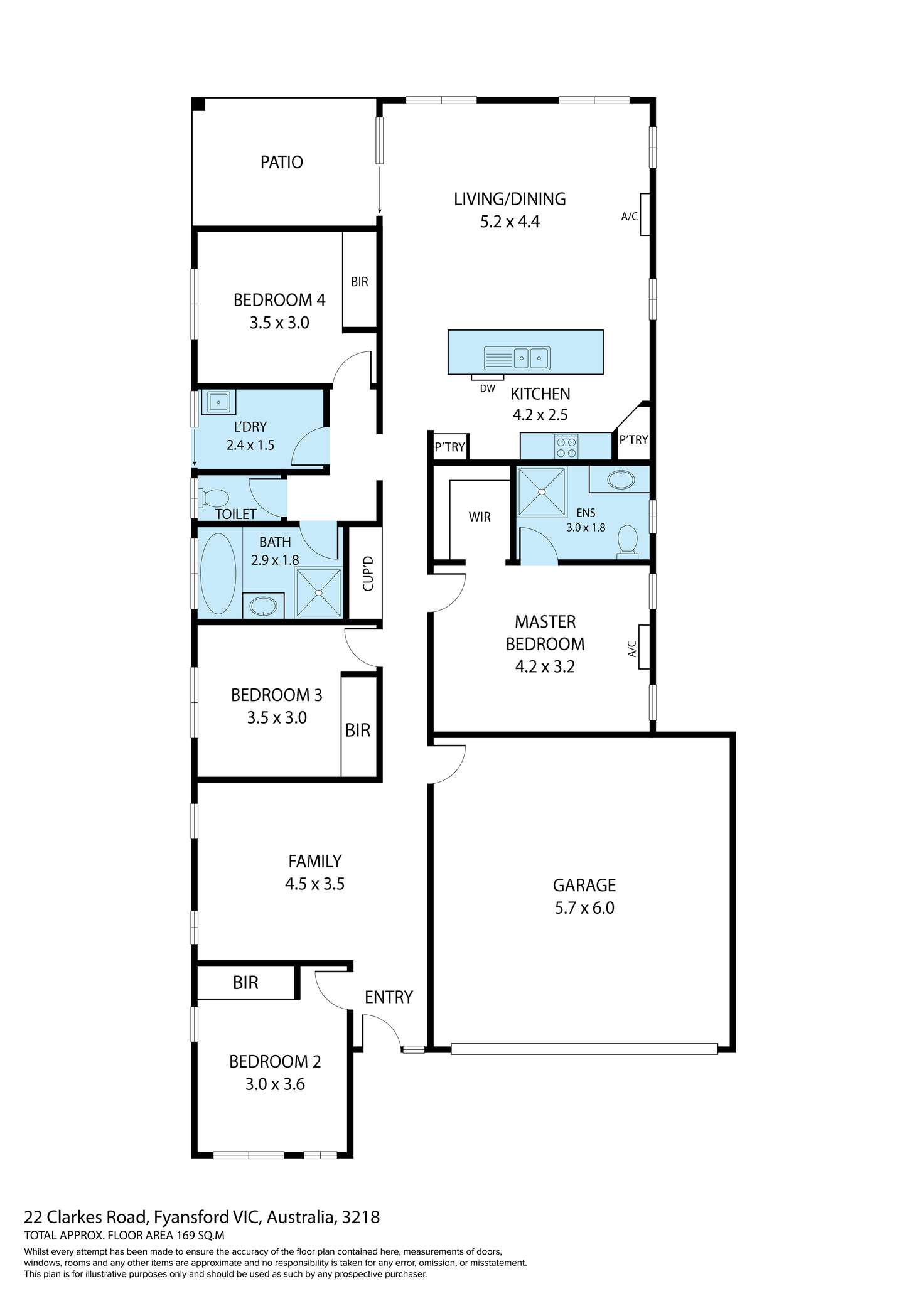 Floorplan of Homely house listing, 22 Clarkes Rd, Fyansford VIC 3218
