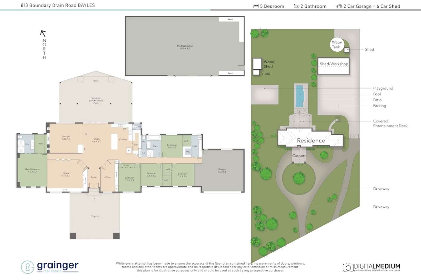 Floorplan of Homely acreageSemiRural listing, 813 Boundary Drain Road, Bayles VIC 3981