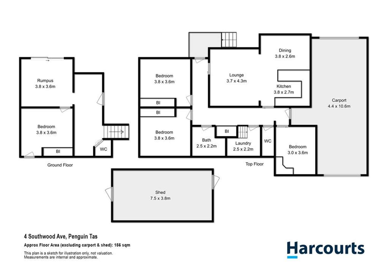 Floorplan of Homely house listing, 4 Southwood Avenue, Penguin TAS 7316