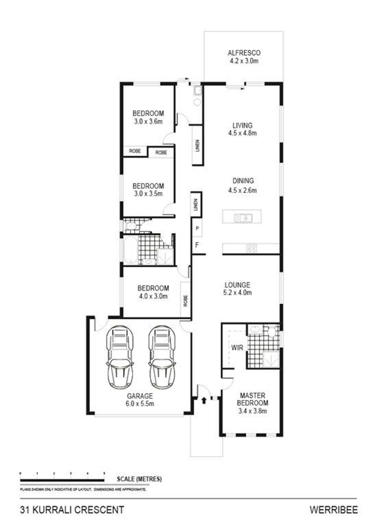 Floorplan of Homely house listing, 31 Kurrali Crescent, Werribee VIC 3030