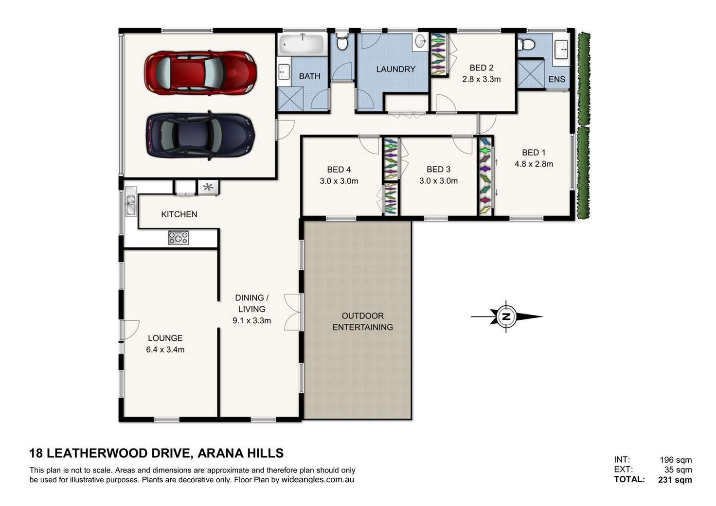 Floorplan of Homely house listing, 18 Leatherwood Drive, Arana Hills QLD 4054
