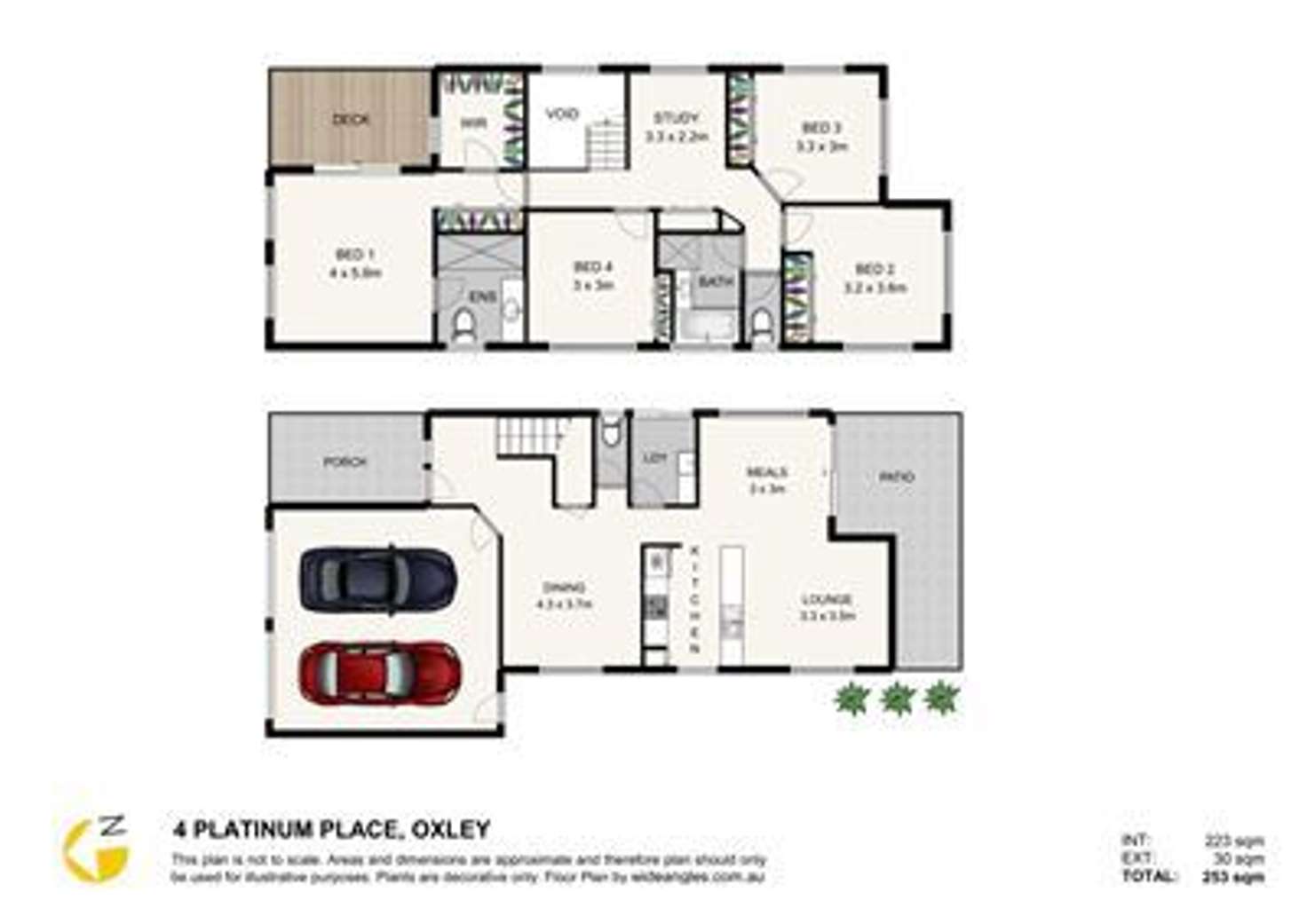 Floorplan of Homely house listing, 4 Platinum Pl, Oxley QLD 4075