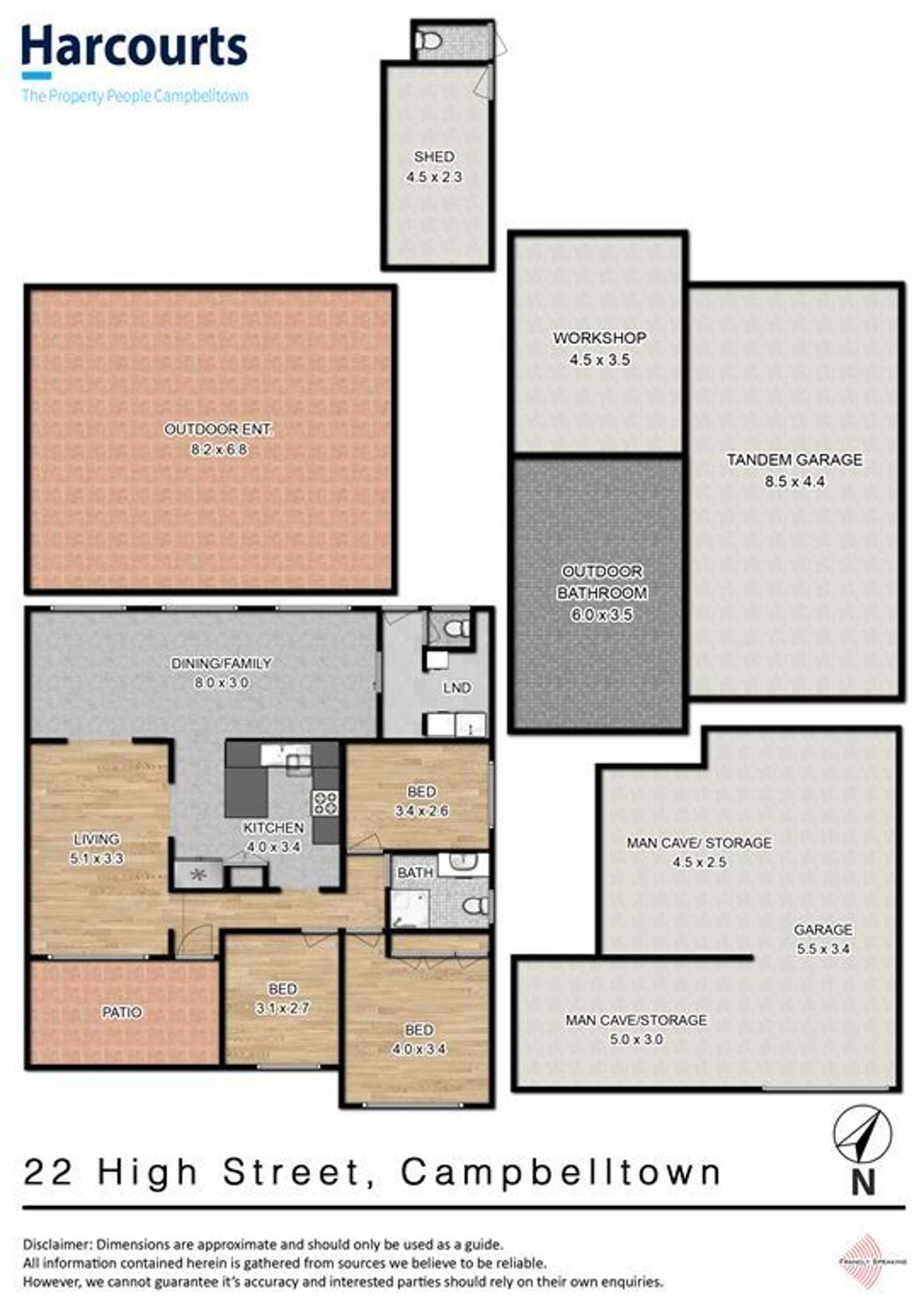 Floorplan of Homely house listing, 22 High Street, Campbelltown NSW 2560