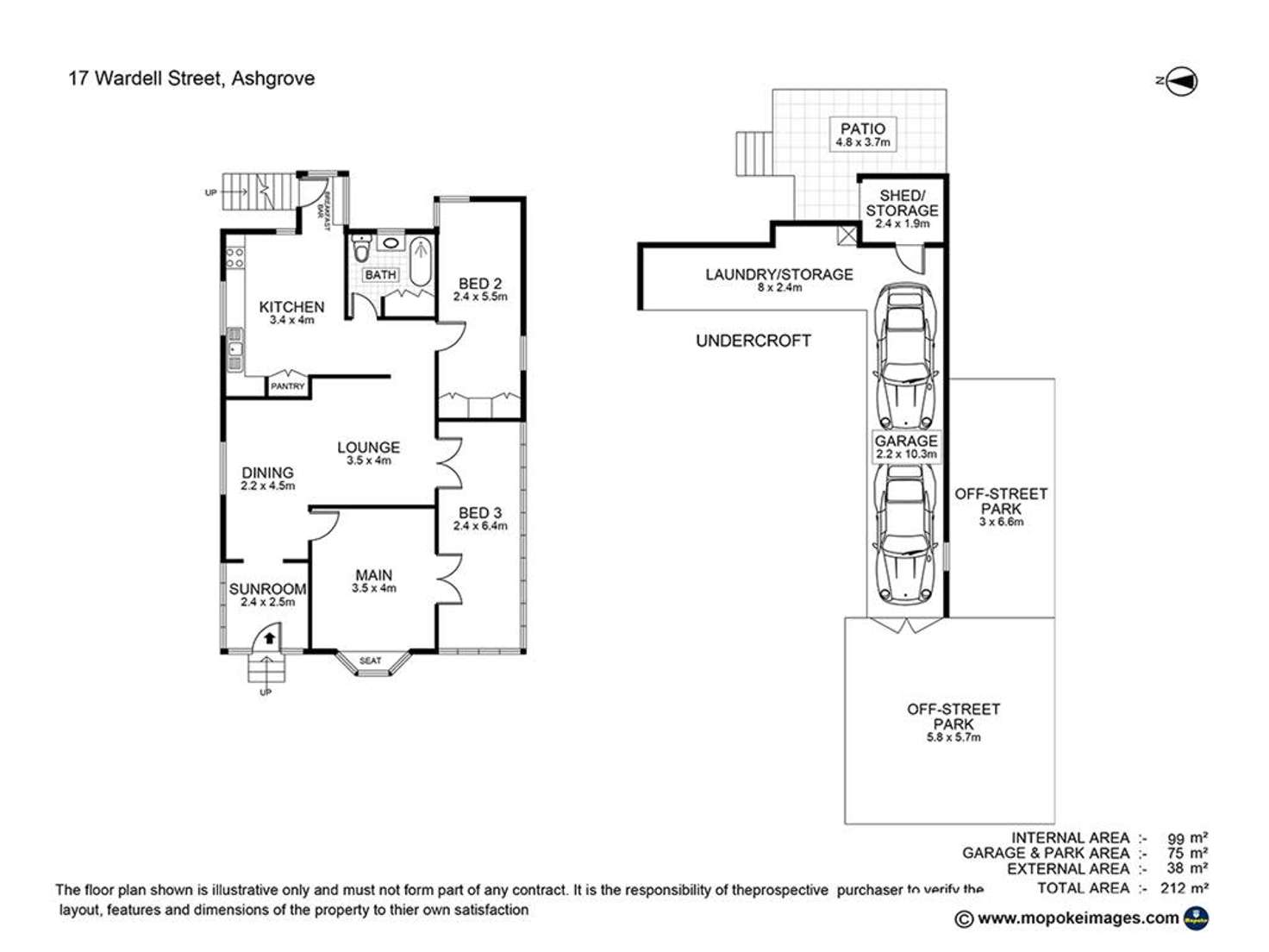 Floorplan of Homely house listing, 17 Wardell Street, Ashgrove QLD 4060