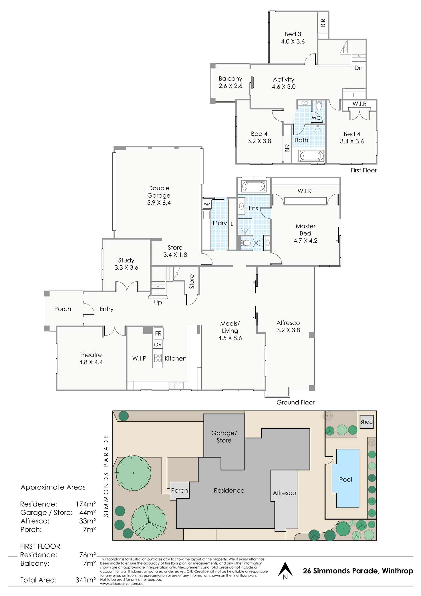 Floorplan of Homely house listing, 26 Simmonds Parade, Winthrop WA 6150