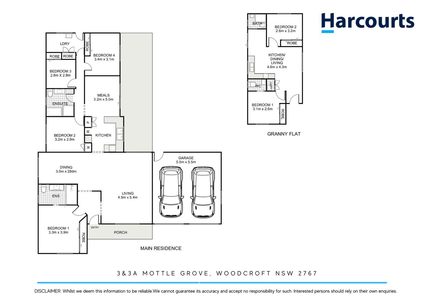 Floorplan of Homely house listing, 3-3a Mottle Grove, Woodcroft NSW 2767