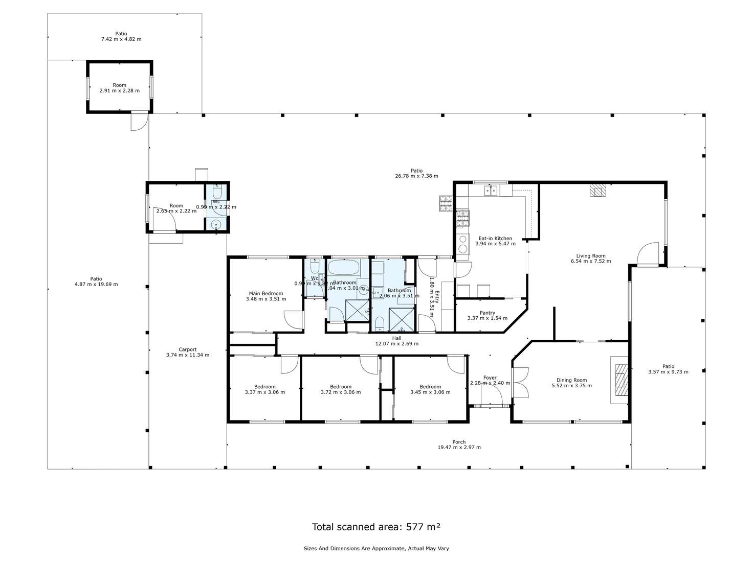 Floorplan of Homely mixedFarming listing, 1610 Henty Walla Road, Culcairn NSW 2660