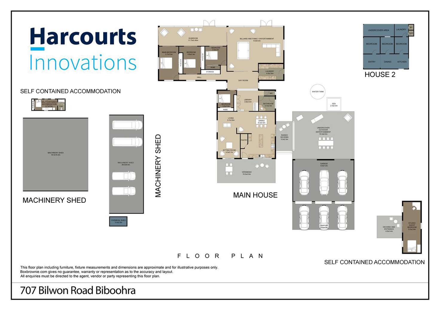 Floorplan of Homely acreageSemiRural listing, 707 Bilwon Road, Biboohra QLD 4880