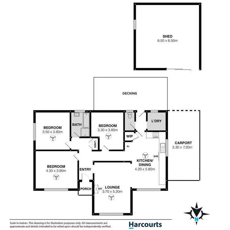 Floorplan of Homely house listing, 3 North Terrace, Port Elliot SA 5212