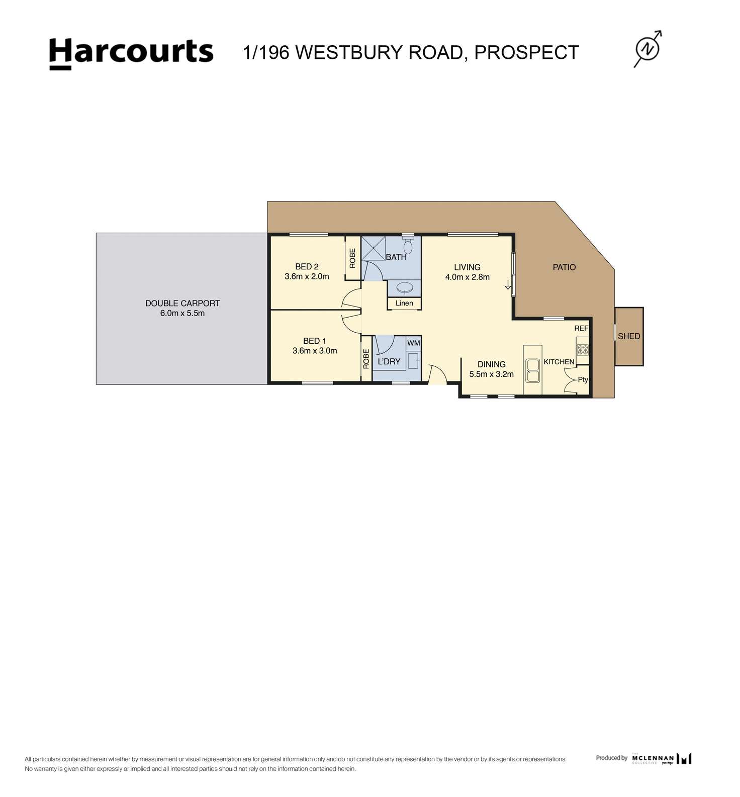 Floorplan of Homely unit listing, 1/196 Westbury Road, Prospect TAS 7250