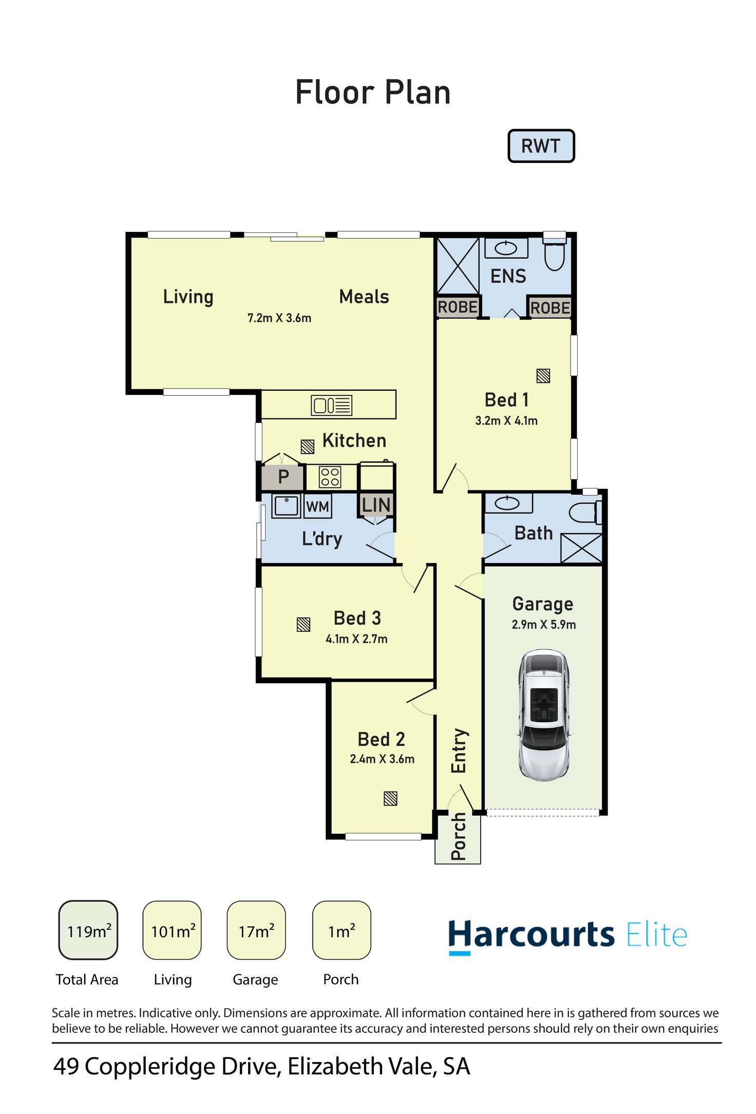 Floorplan of Homely house listing, 49 Coppleridge Drive, Elizabeth Vale SA 5112