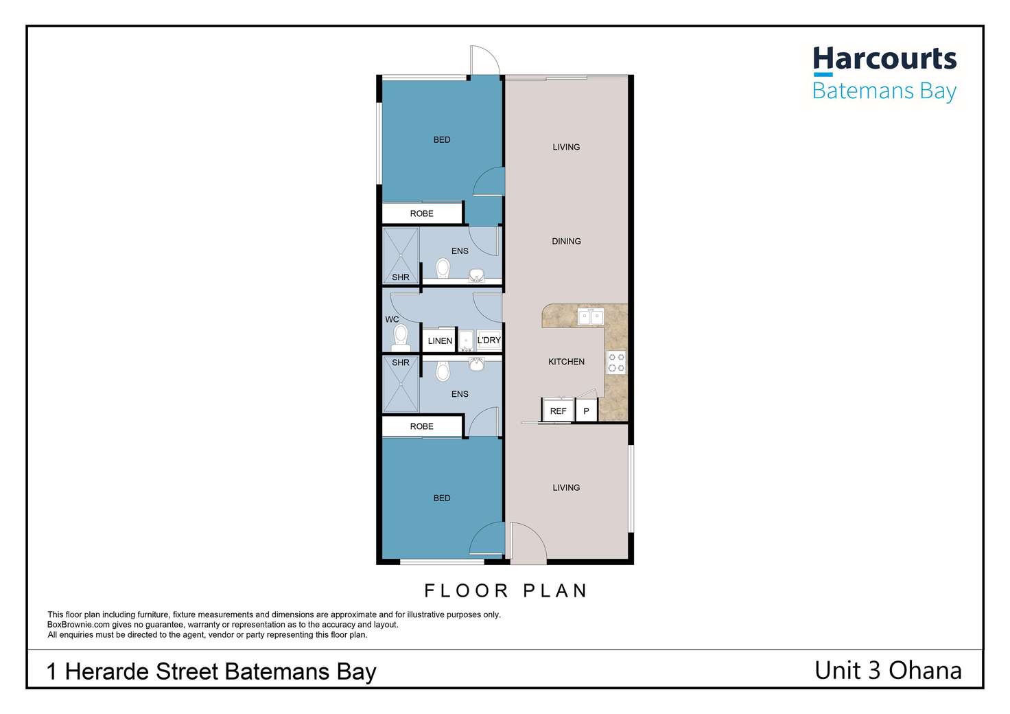 Floorplan of Homely apartment listing, 3/1A Herarde Street, Batemans Bay NSW 2536