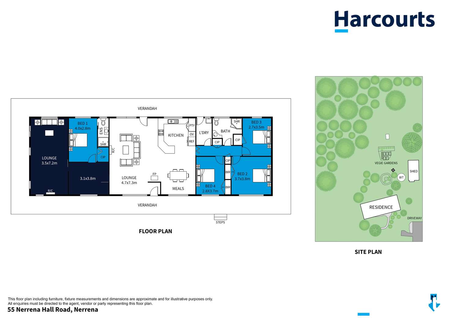 Floorplan of Homely house listing, 55 Nerrena Hall Road, Nerrena VIC 3953