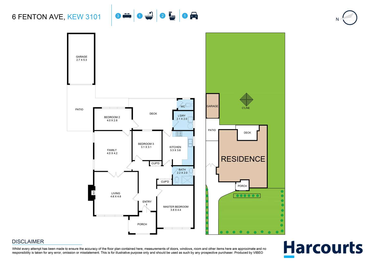 Floorplan of Homely house listing, 6 Fenton Avenue, Kew VIC 3101