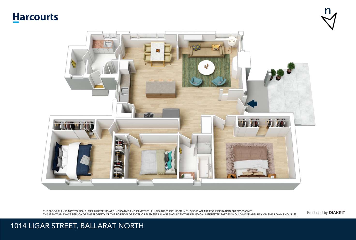 Floorplan of Homely house listing, 1014 Ligar Street, Ballarat North VIC 3350