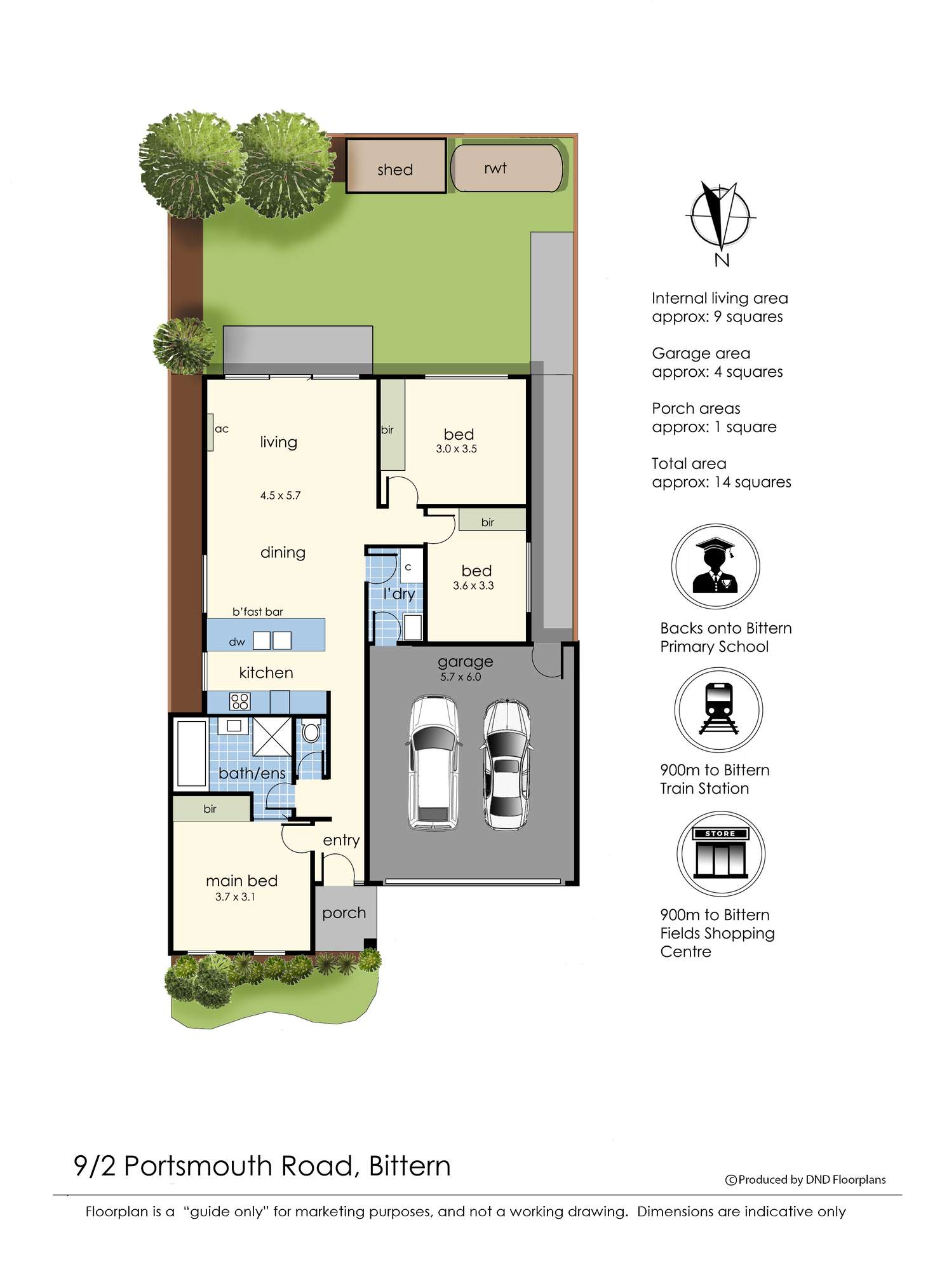 Floorplan of Homely house listing, 9/2 Portsmouth Road, Bittern VIC 3918