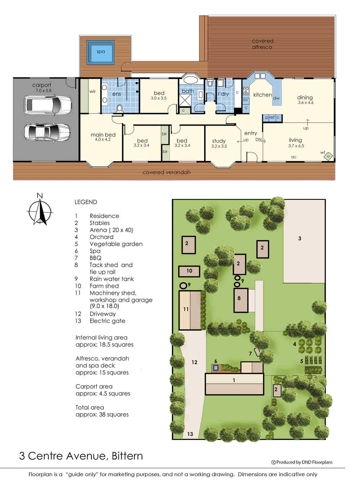 Floorplan of Homely acreageSemiRural listing, 3 Centre Avenue, Bittern VIC 3918