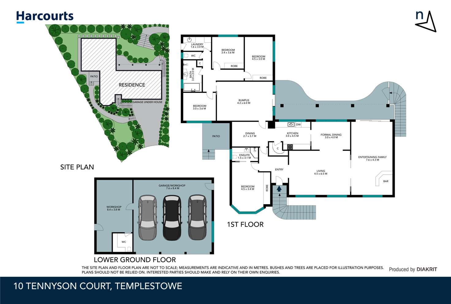 Floorplan of Homely house listing, 10 Tennyson Court, Templestowe VIC 3106